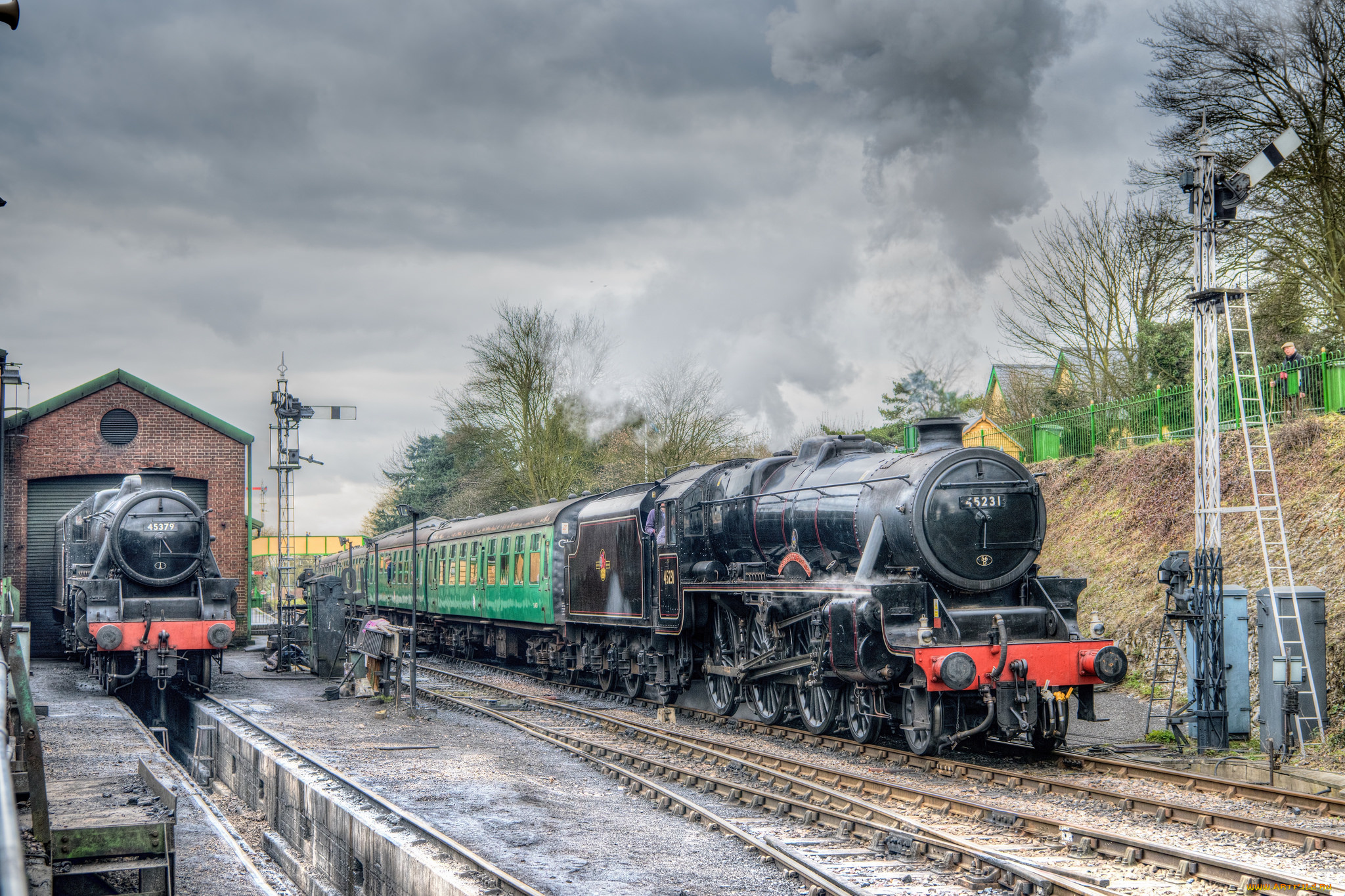 техника, паровозы, состав, локомотив