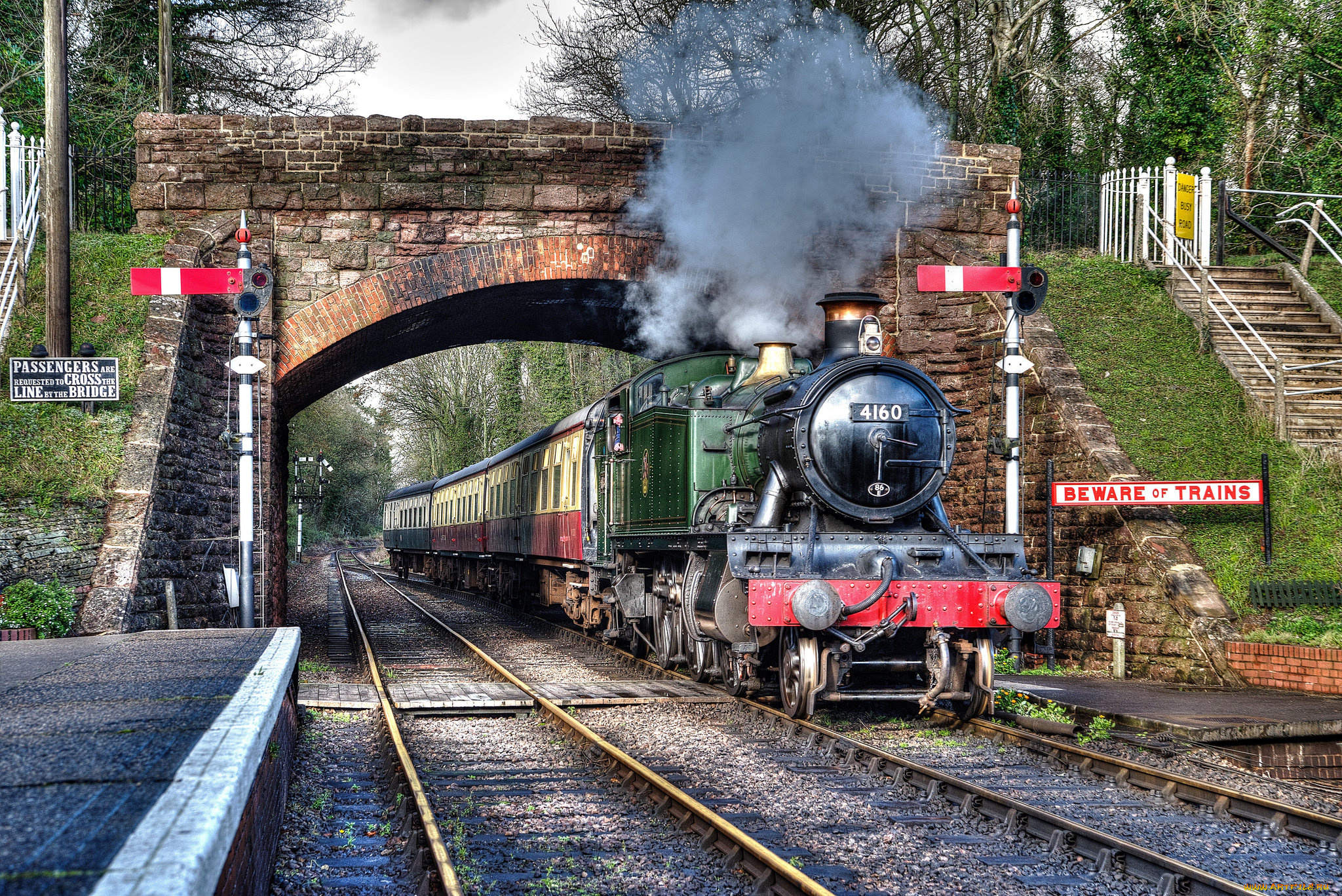 техника, паровозы, локомотив, состав