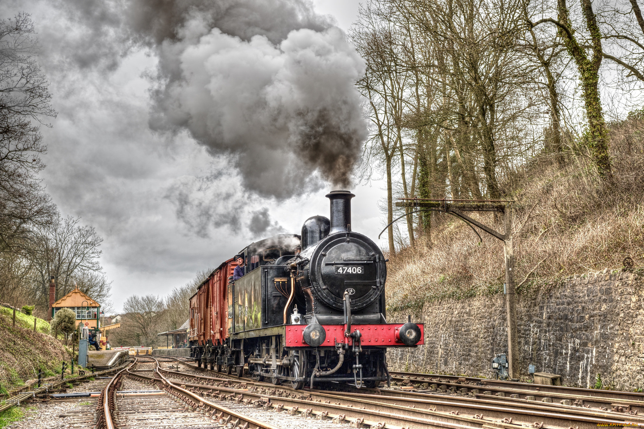 техника, паровозы, состав, локомотив