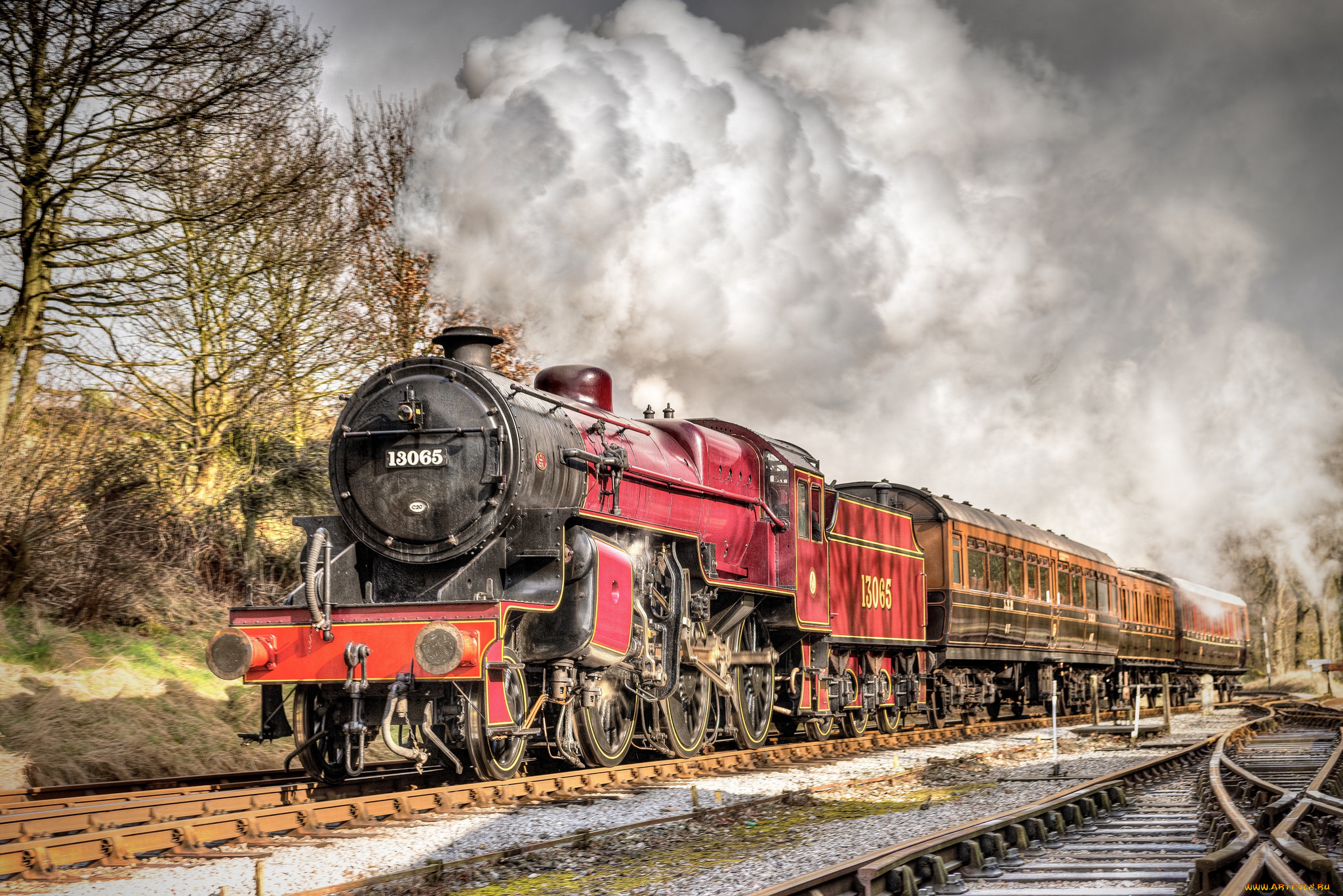 техника, паровозы, состав, локомотив