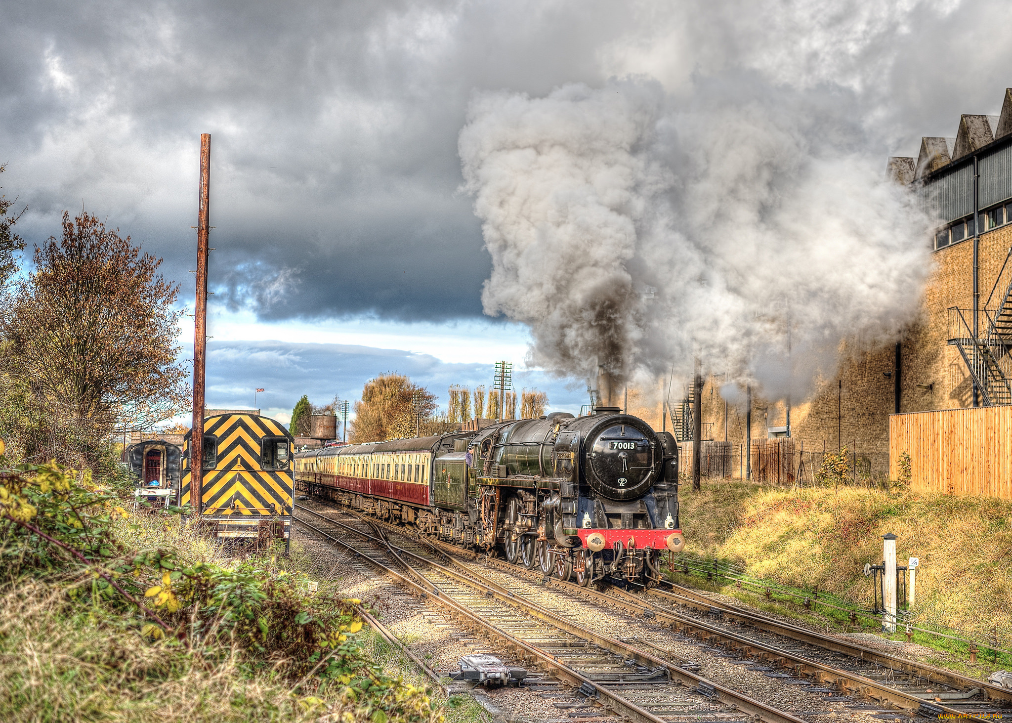 техника, паровозы, локомотив, состав