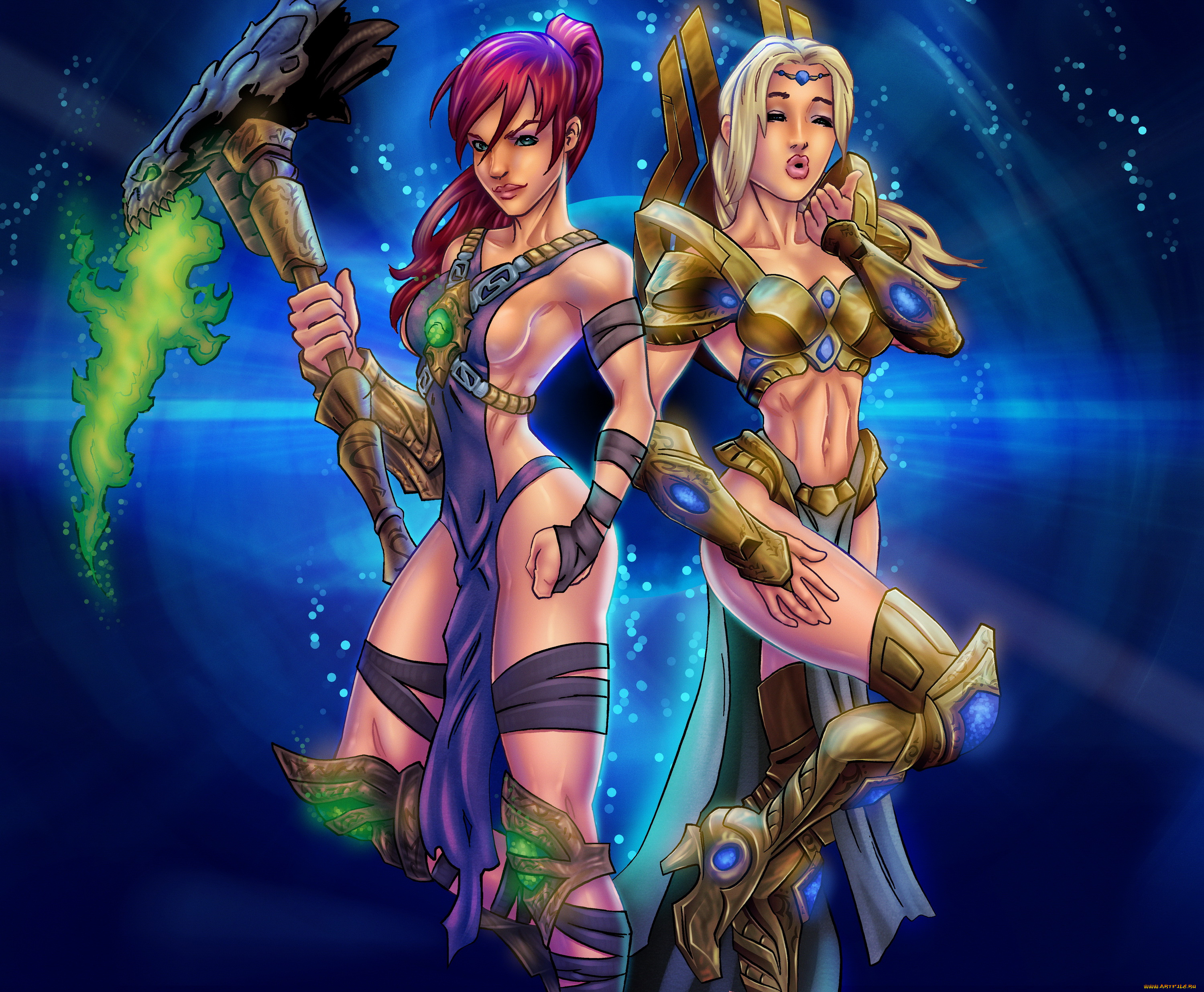 рисованное, комиксы, фон, девушки, униформа