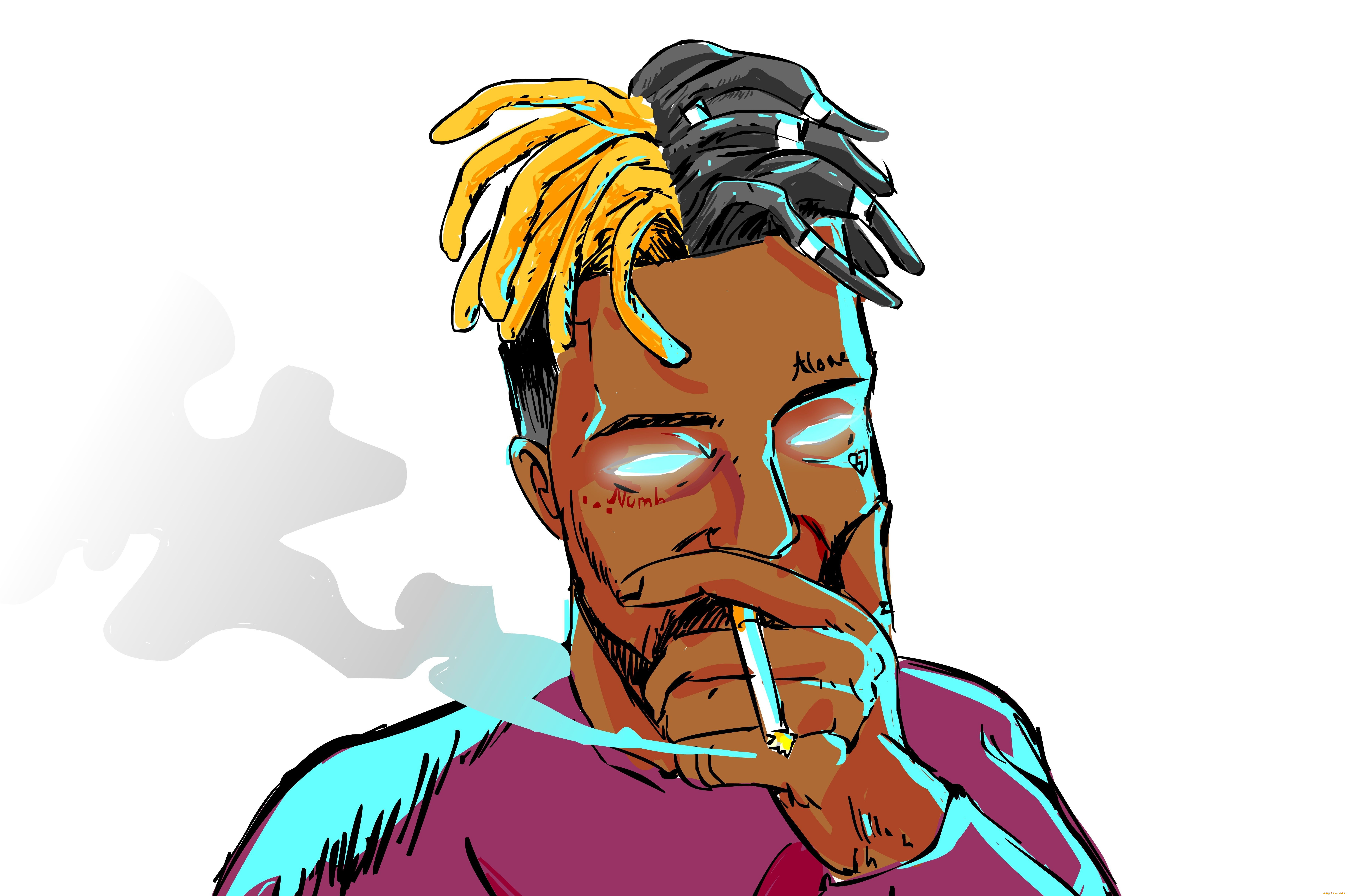 рисованное, кино, xxxtentacion