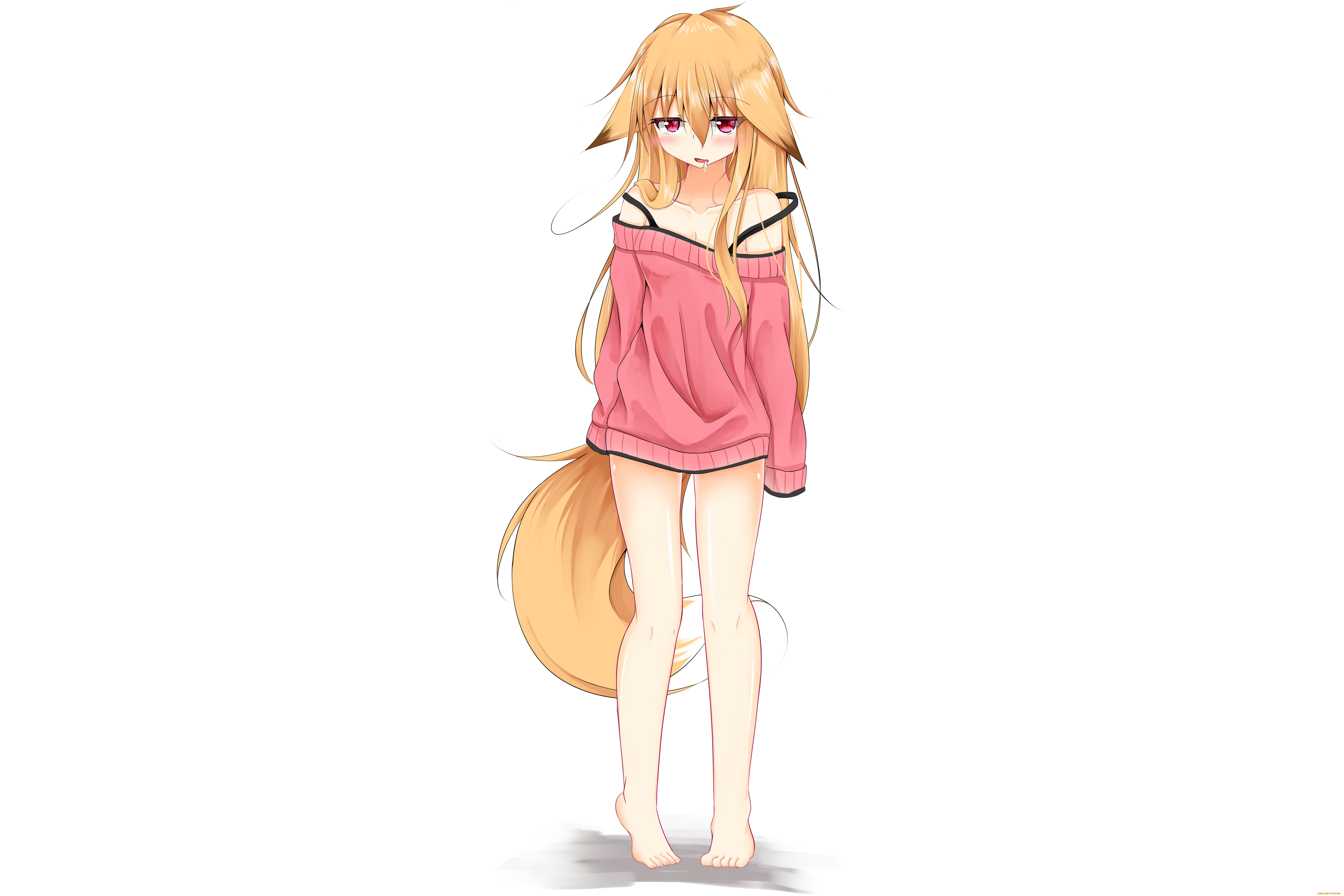 аниме, животные, , существа, девочка