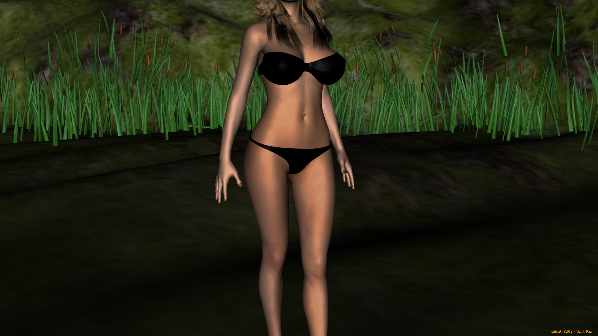 3д, графика, люди, , people, девушка, взгляд, фон