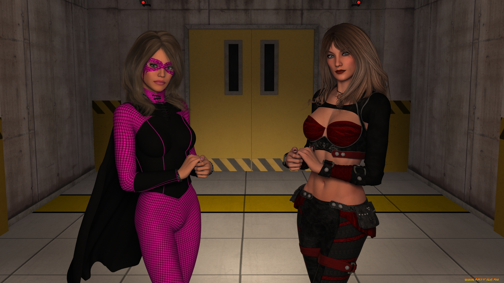 3д, графика, люди, , people, девушки, взгляд, фон