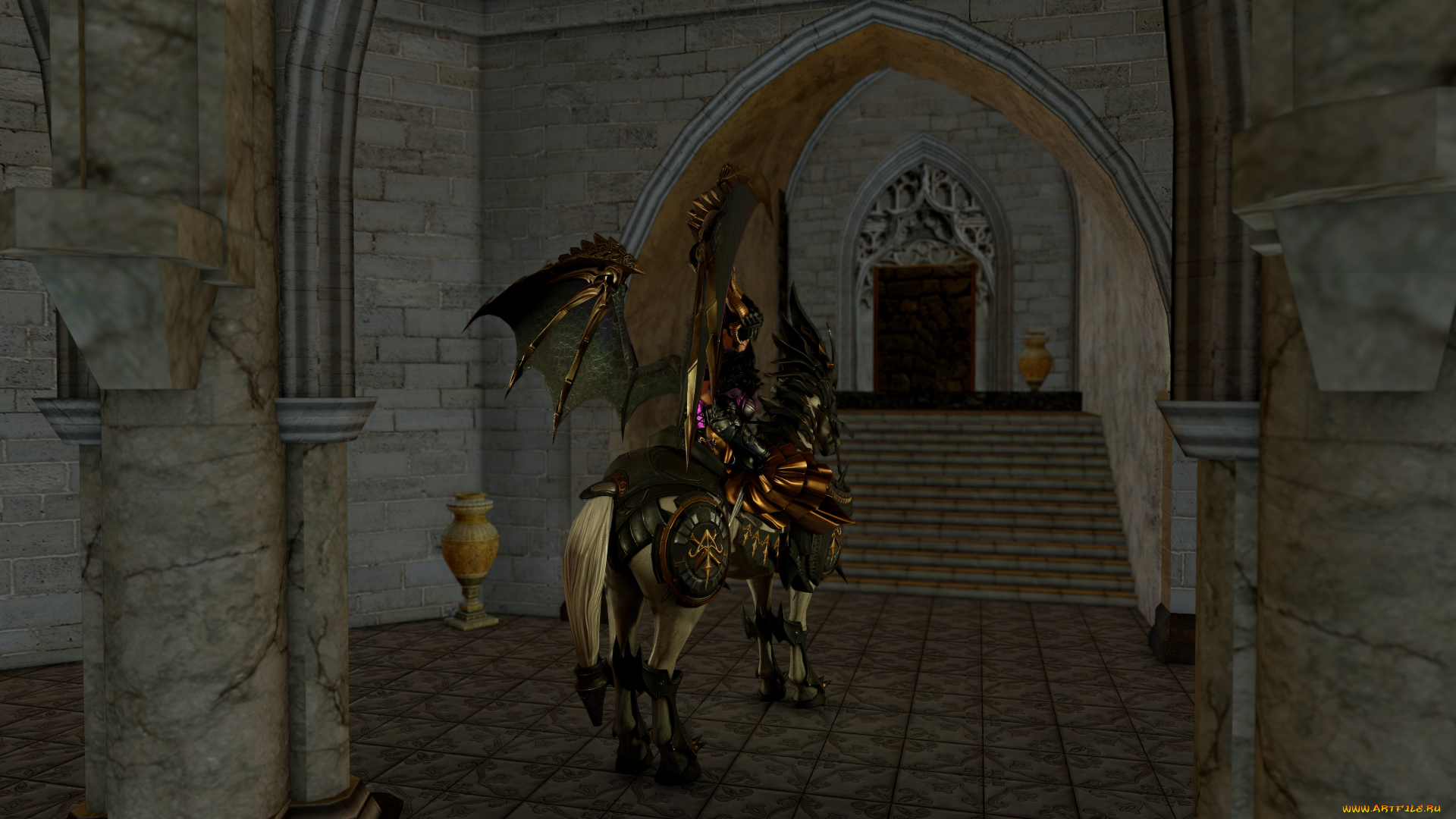 3д, графика, существа, , creatures, фон, взгляд, девушка