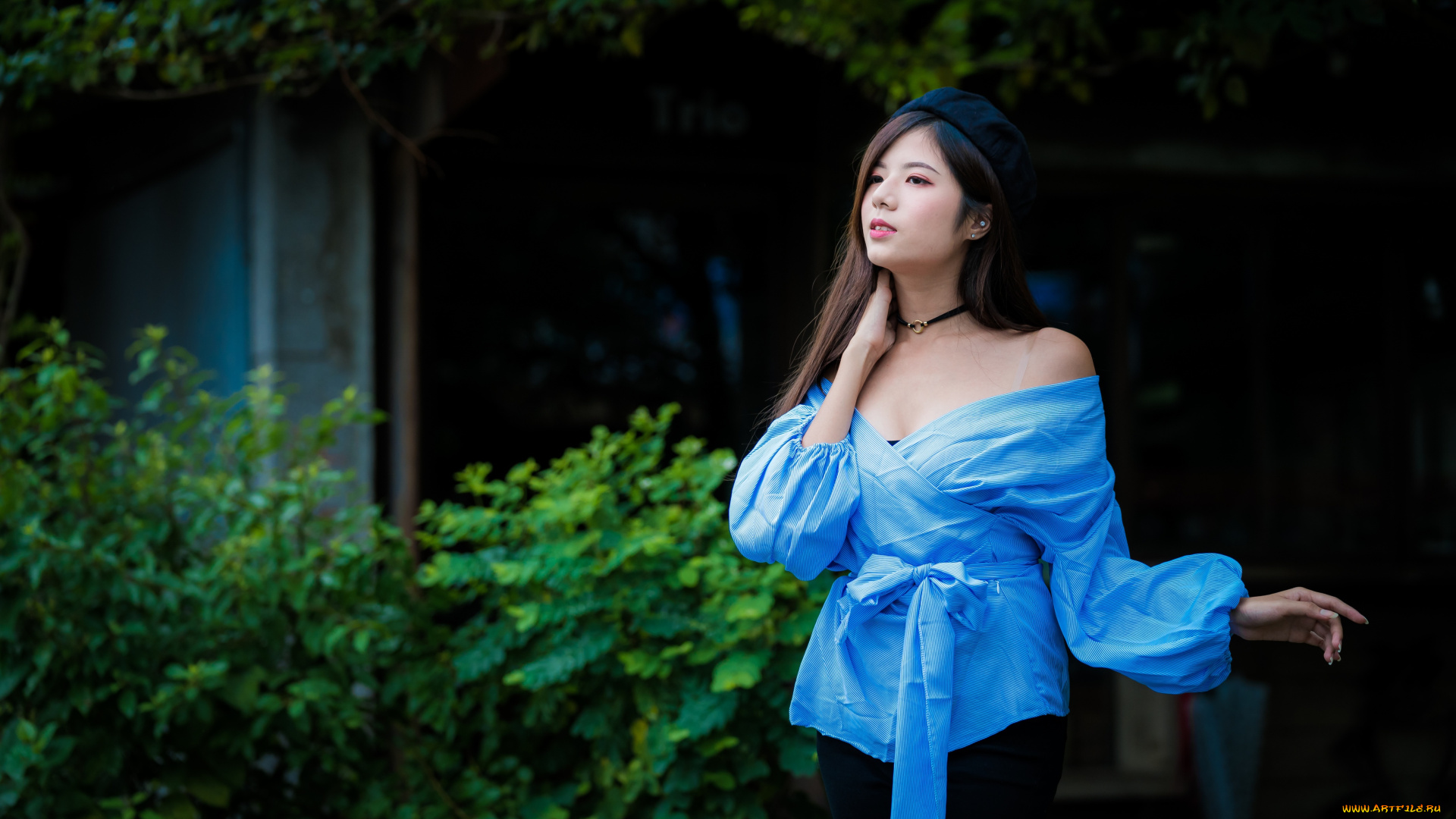 девушки, -unsort, , азиатки, модель, женщины, длинные, волосы, брюнетка