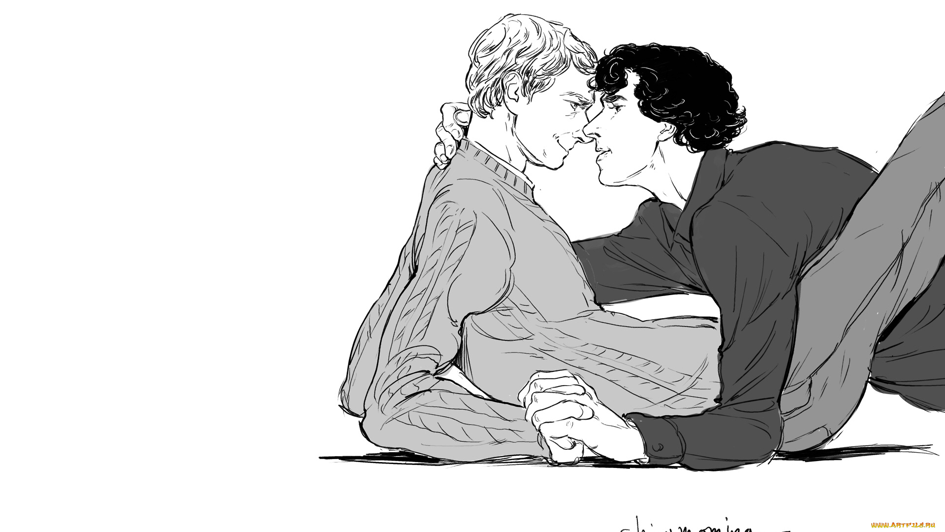 sherlock, bbc, рисованное, кино, sherlock, bbc