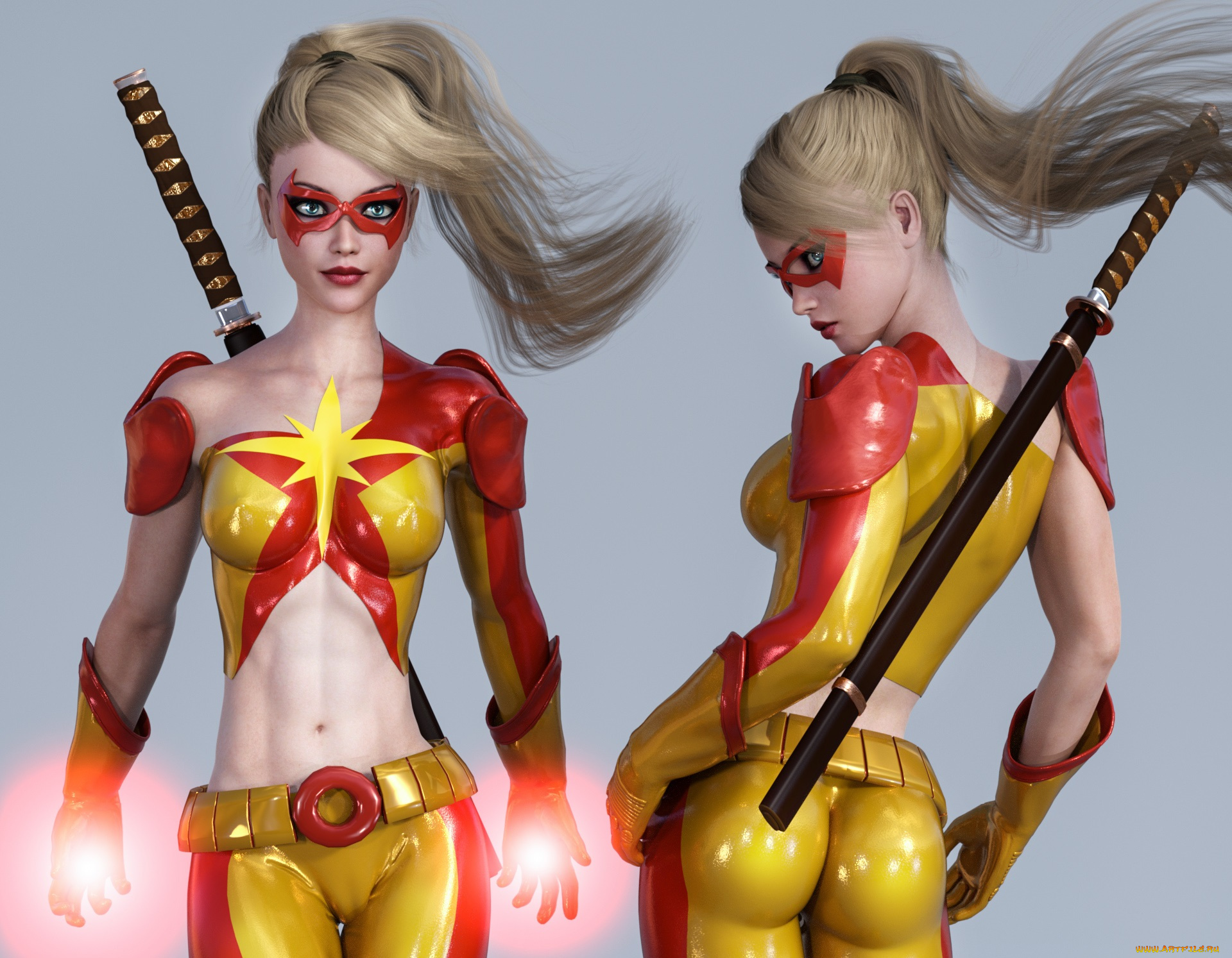 3д, графика, фантазия, , fantasy, фон, взгляд, девушка