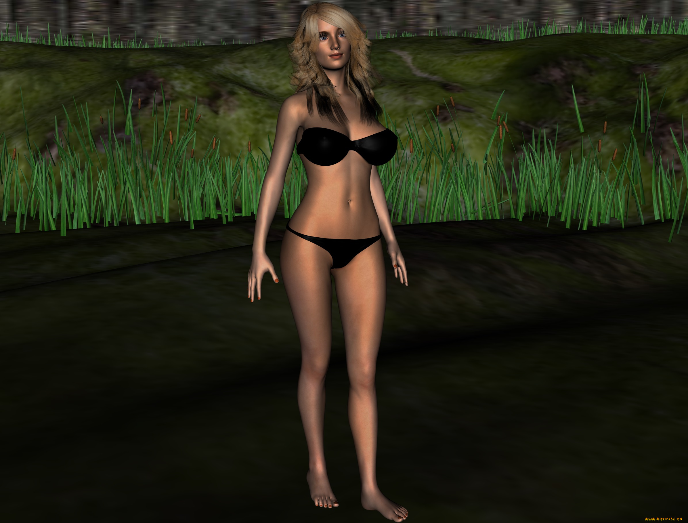 3д, графика, люди, , people, девушка, взгляд, фон