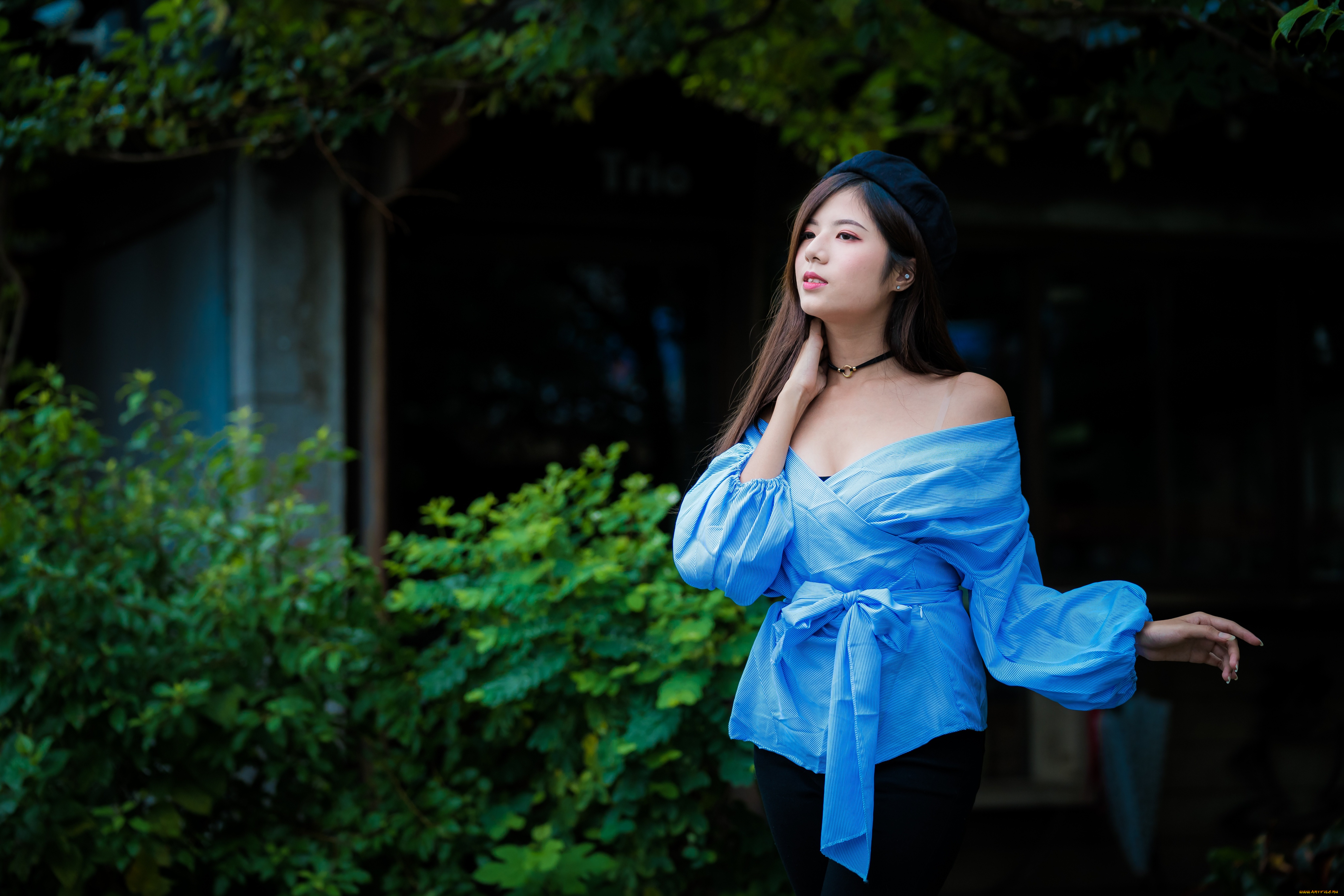 девушки, -unsort, , азиатки, модель, женщины, длинные, волосы, брюнетка