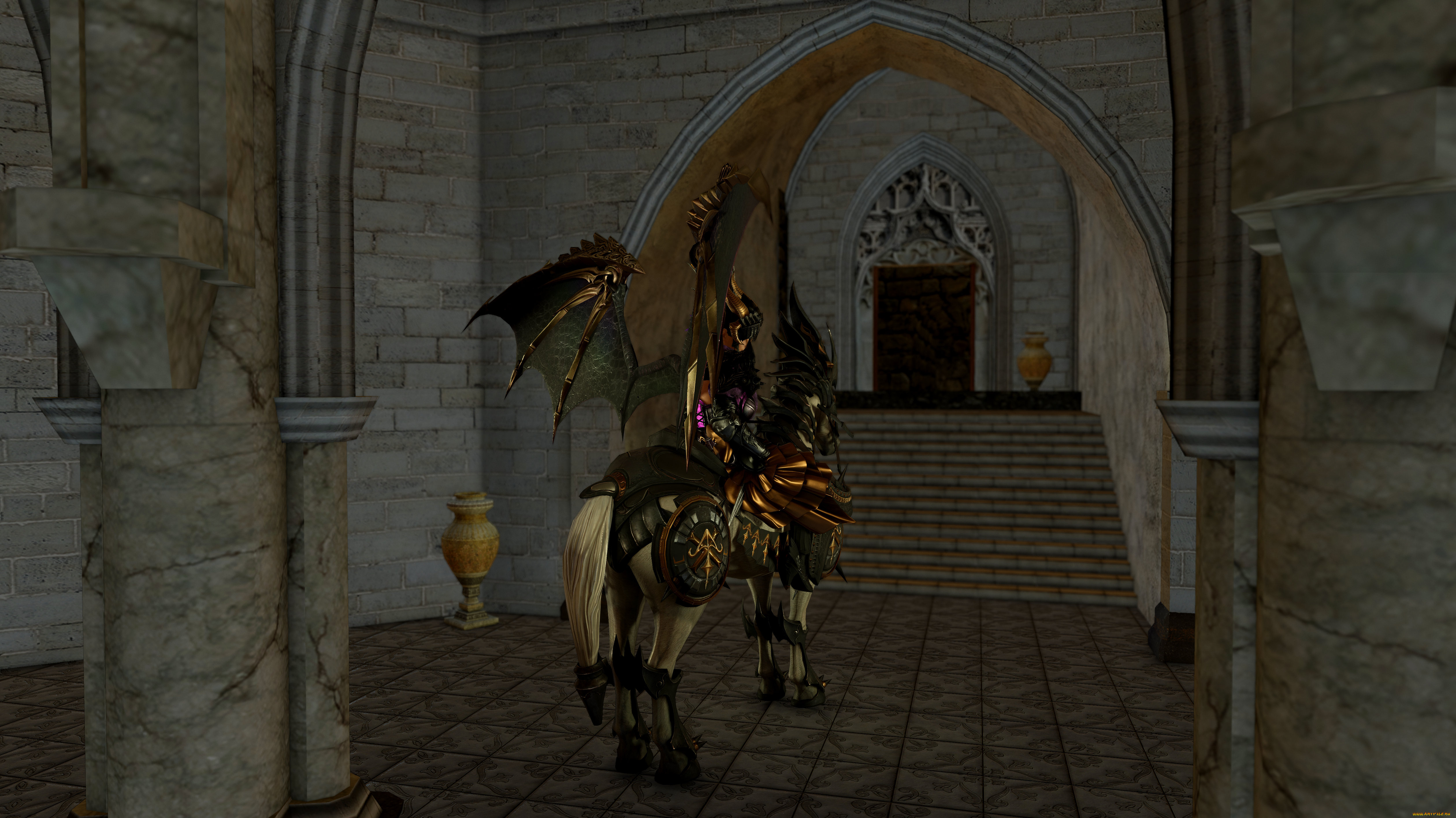 3д, графика, существа, , creatures, фон, взгляд, девушка