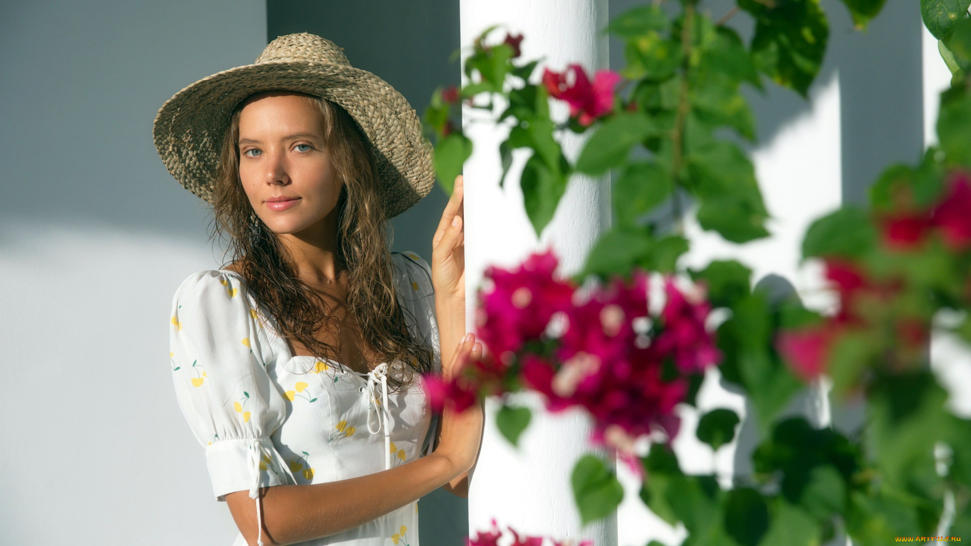 девушки, katya, clover, шляпа