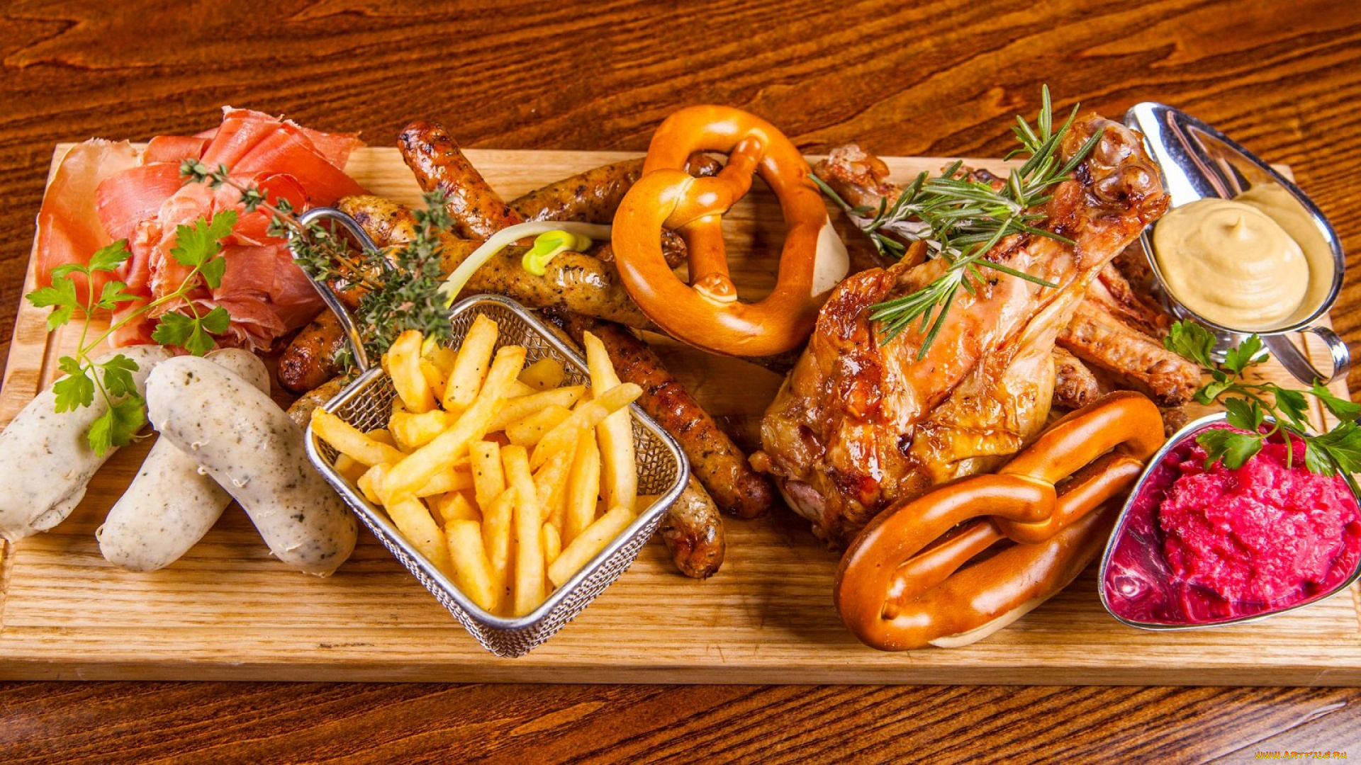 еда, разное, колбаски, картофель, горчица