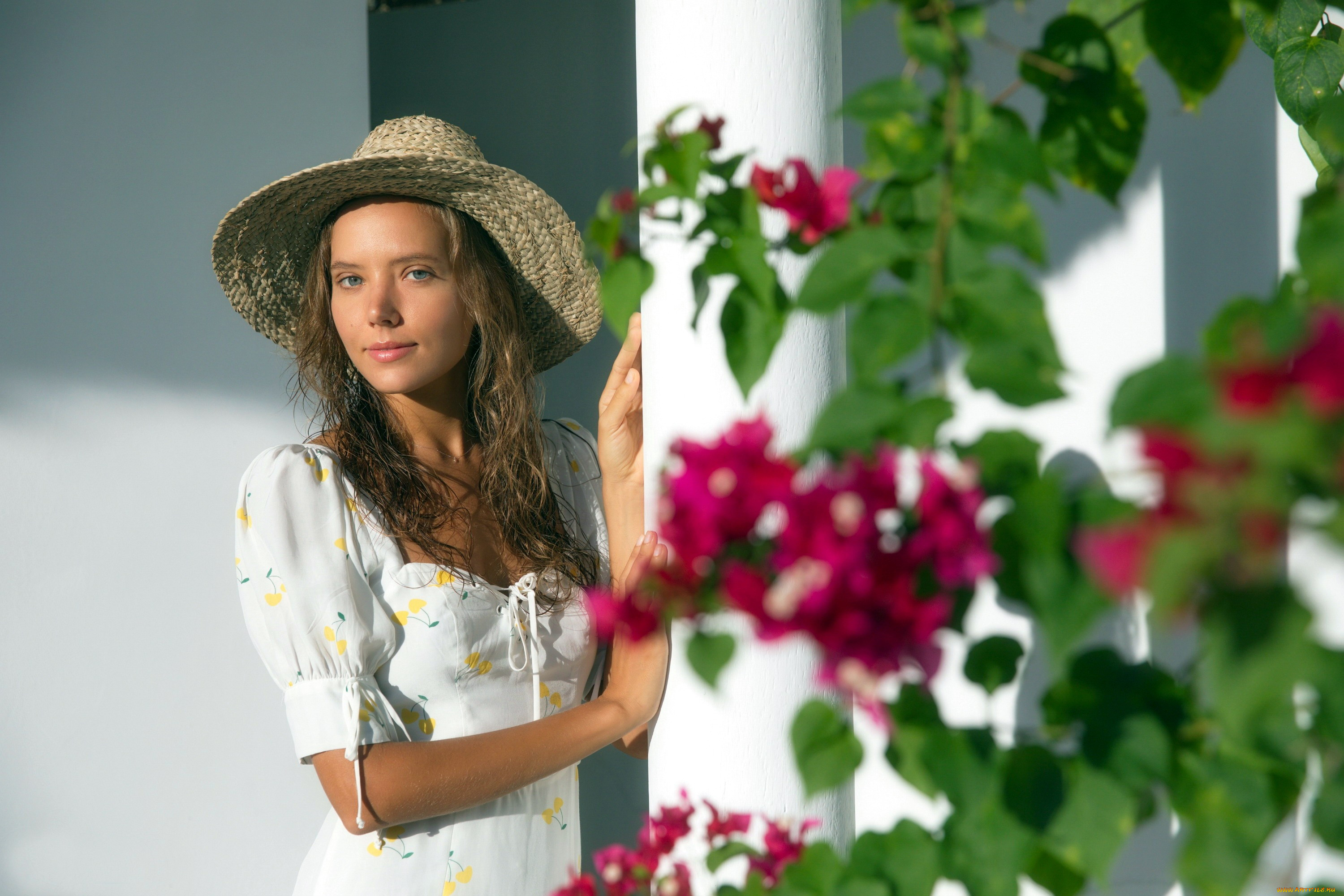 девушки, katya, clover, шляпа