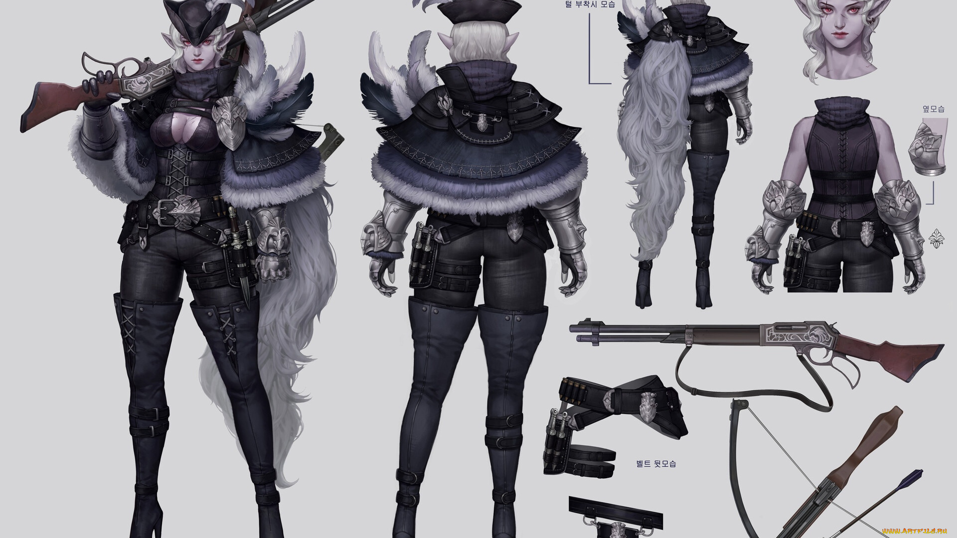 фэнтези, эльфы, девушка, эльф, амуниция