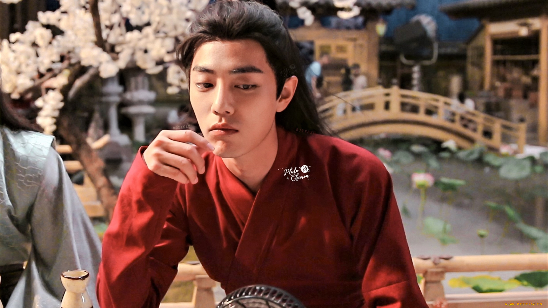 разное, знаменитости, сяо, джань, костюм, вентилятор, съемки