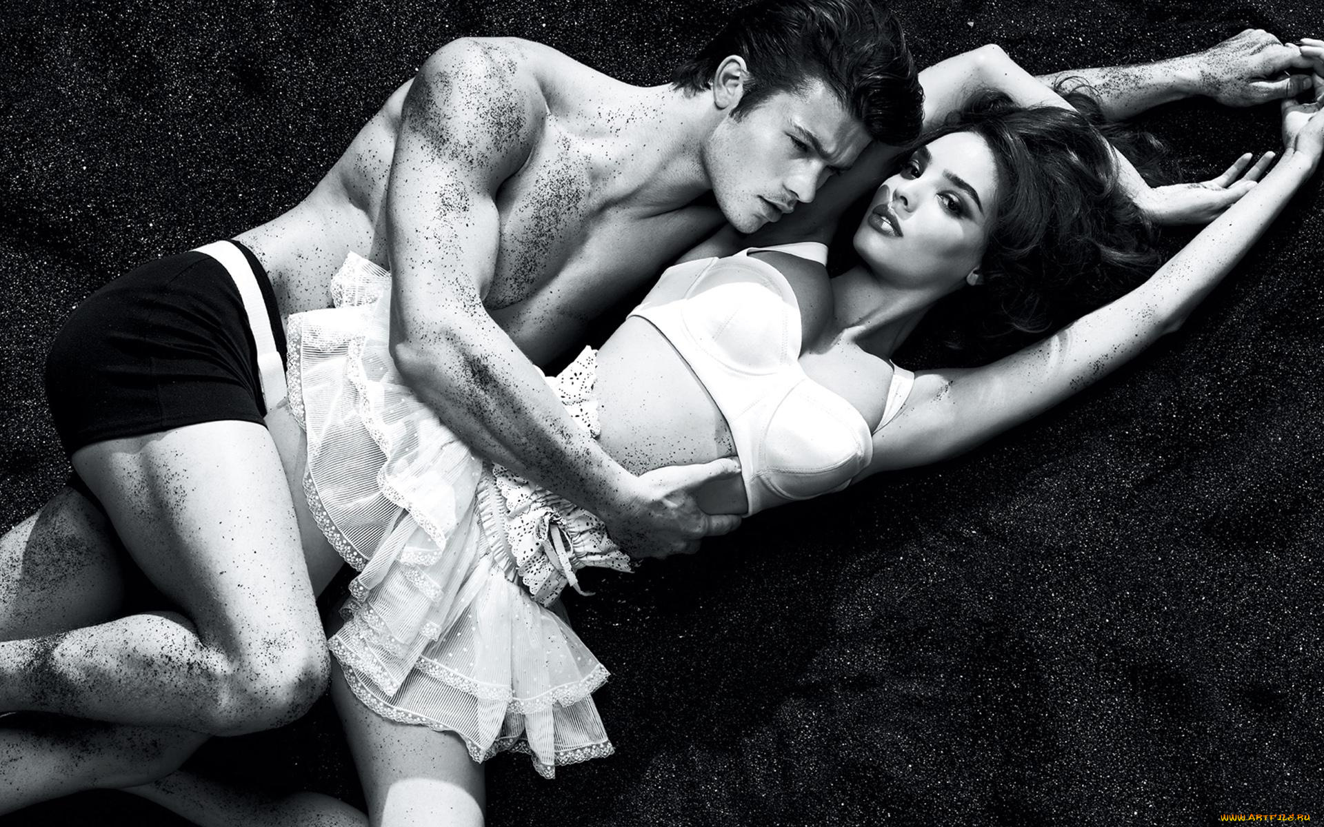 разное, мужчина, женщина, sabrina, nait, slimane, модель, парень, песок