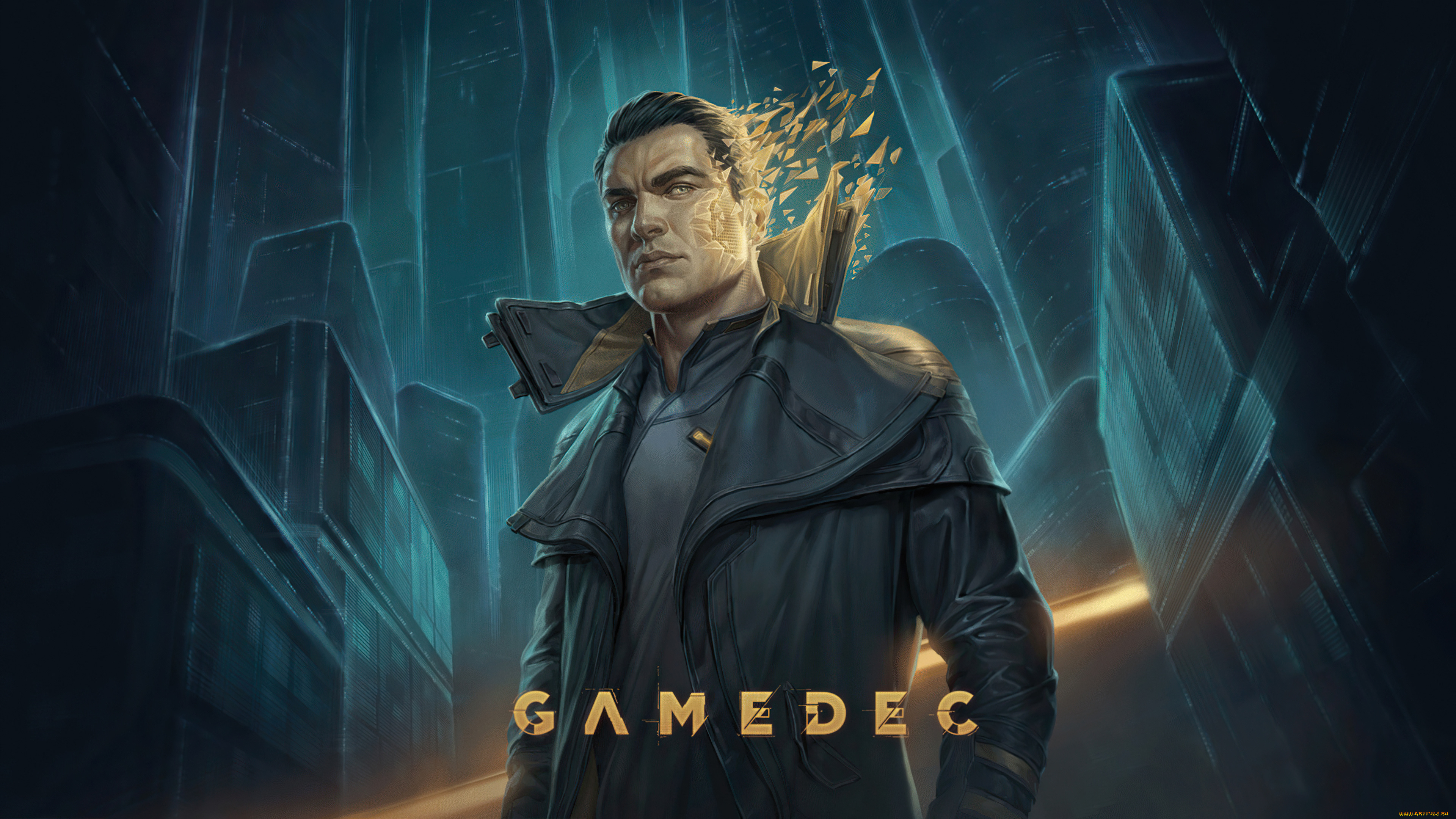 gamedec, , , 2021, , видео, игры, gamedec, anshar, studios, адаптивная, киберпанк, rpg, игровой, детектив, ролевая, игра, инди, научная, фантастика, атмосфера, изометрия, постер