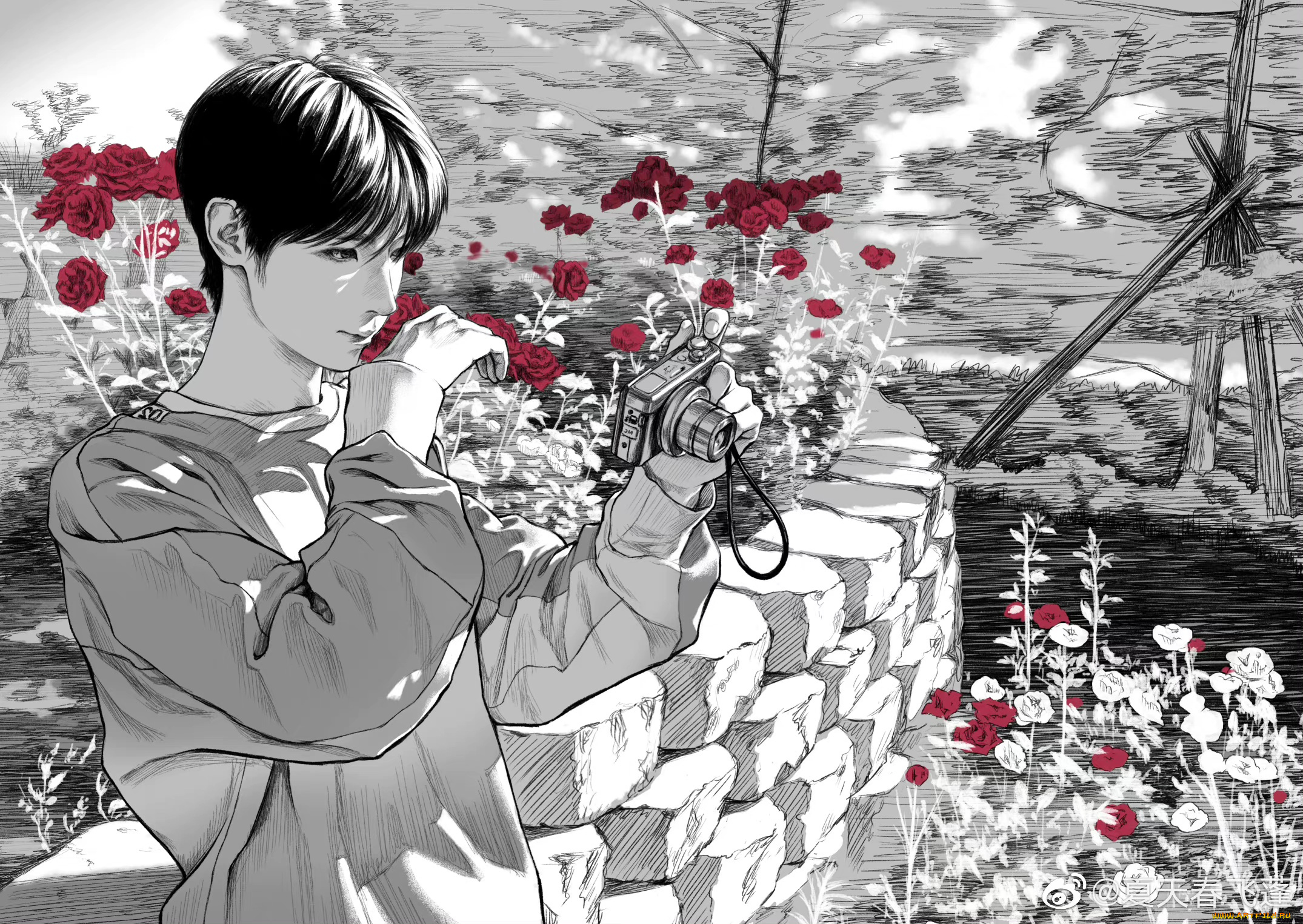 сун, цзиян, рисованное, люди, сун, цзиян, китайский, актер, певец, танцор