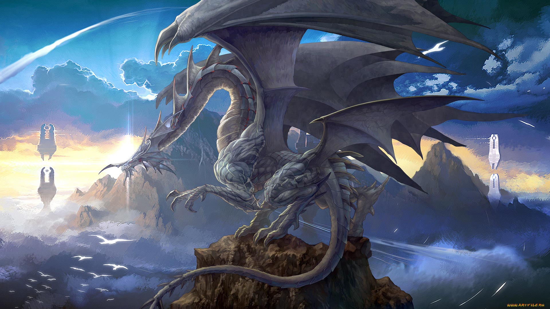 видео, игры, lineage, ii, дракон, скалы