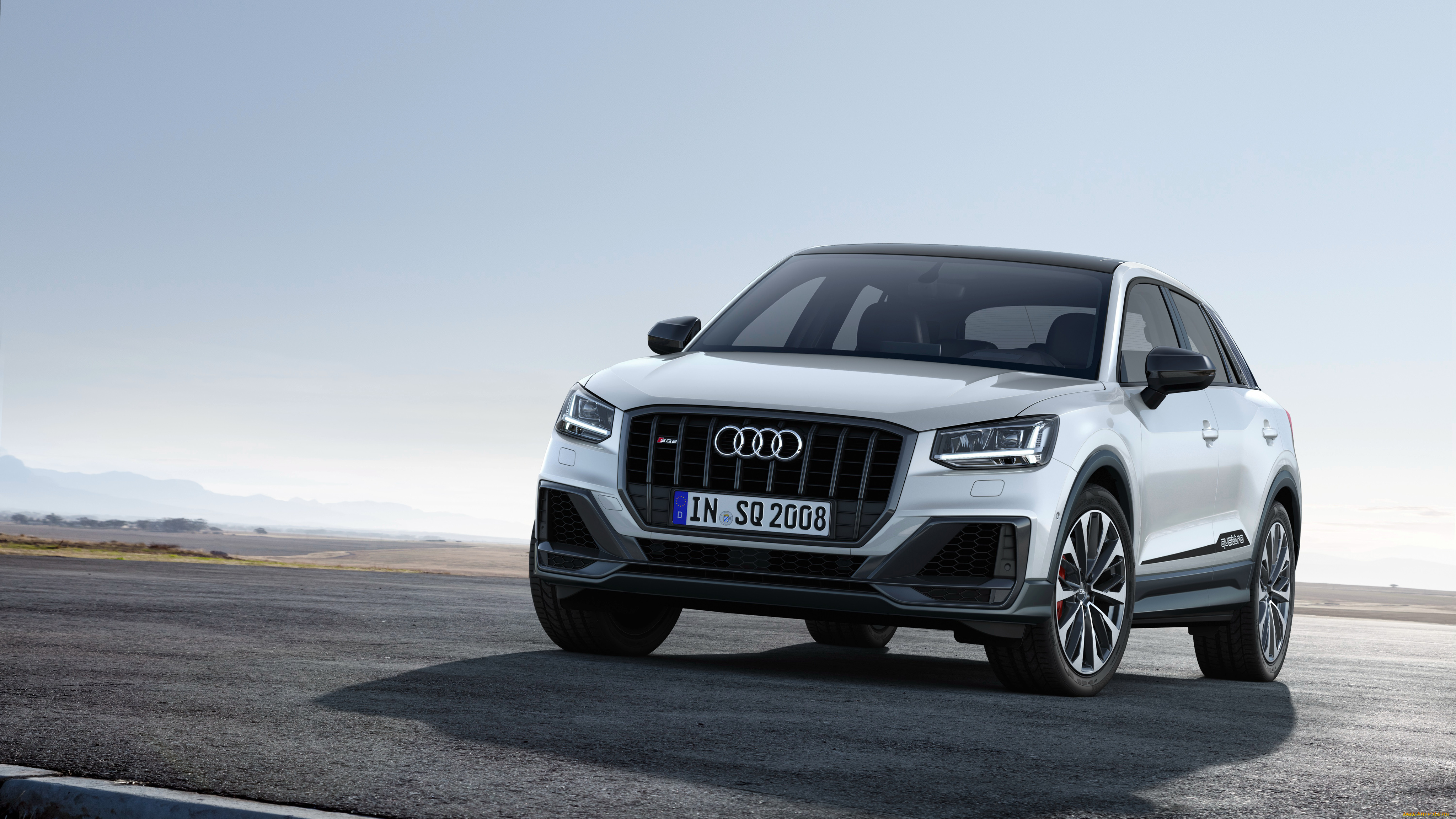 audi, sq2, 2019, автомобили, audi, белый, дорога