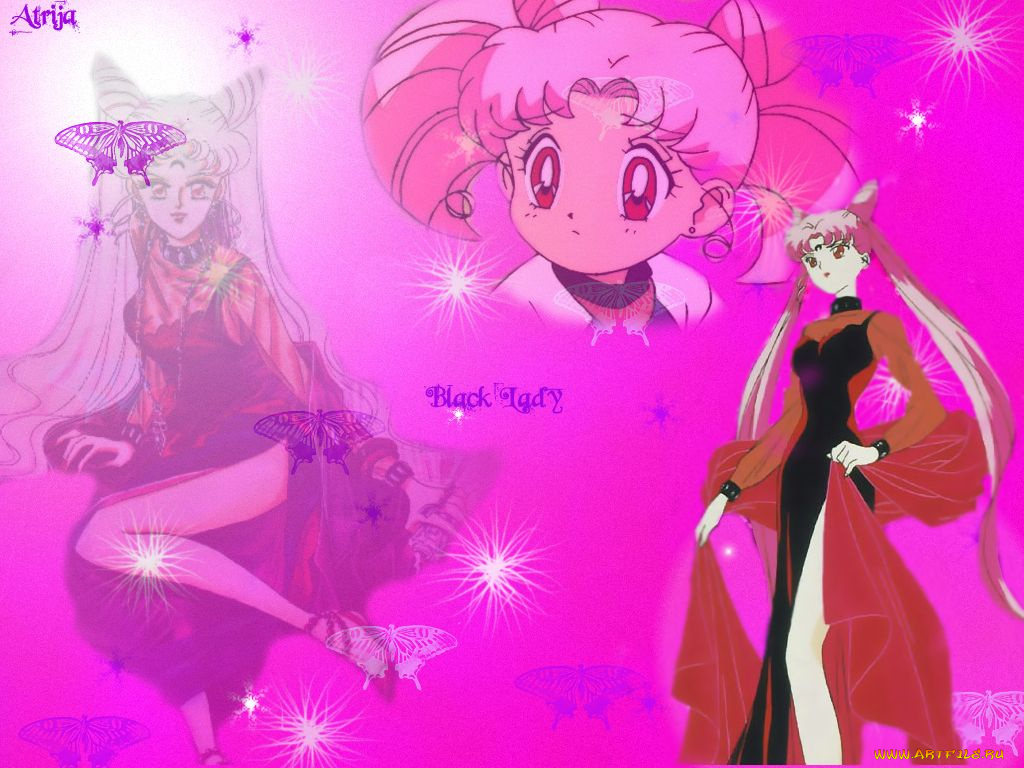 black, lady, аниме, sailor, moon