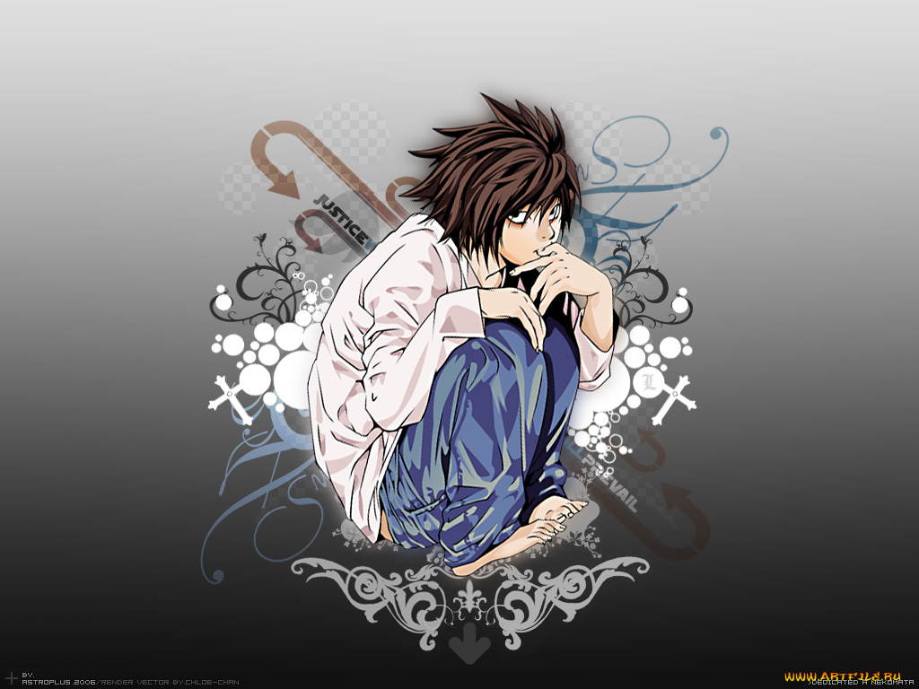 аниме, death, note