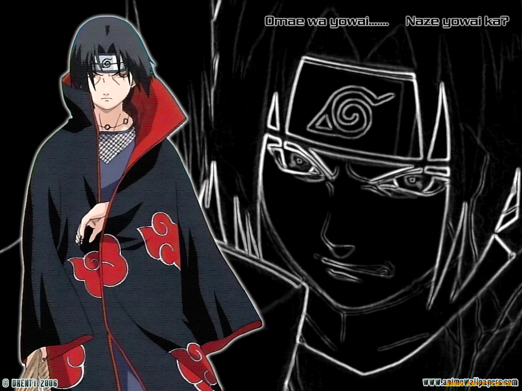 аниме, naruto, uchiha, itachi, akatsuki, shinobi