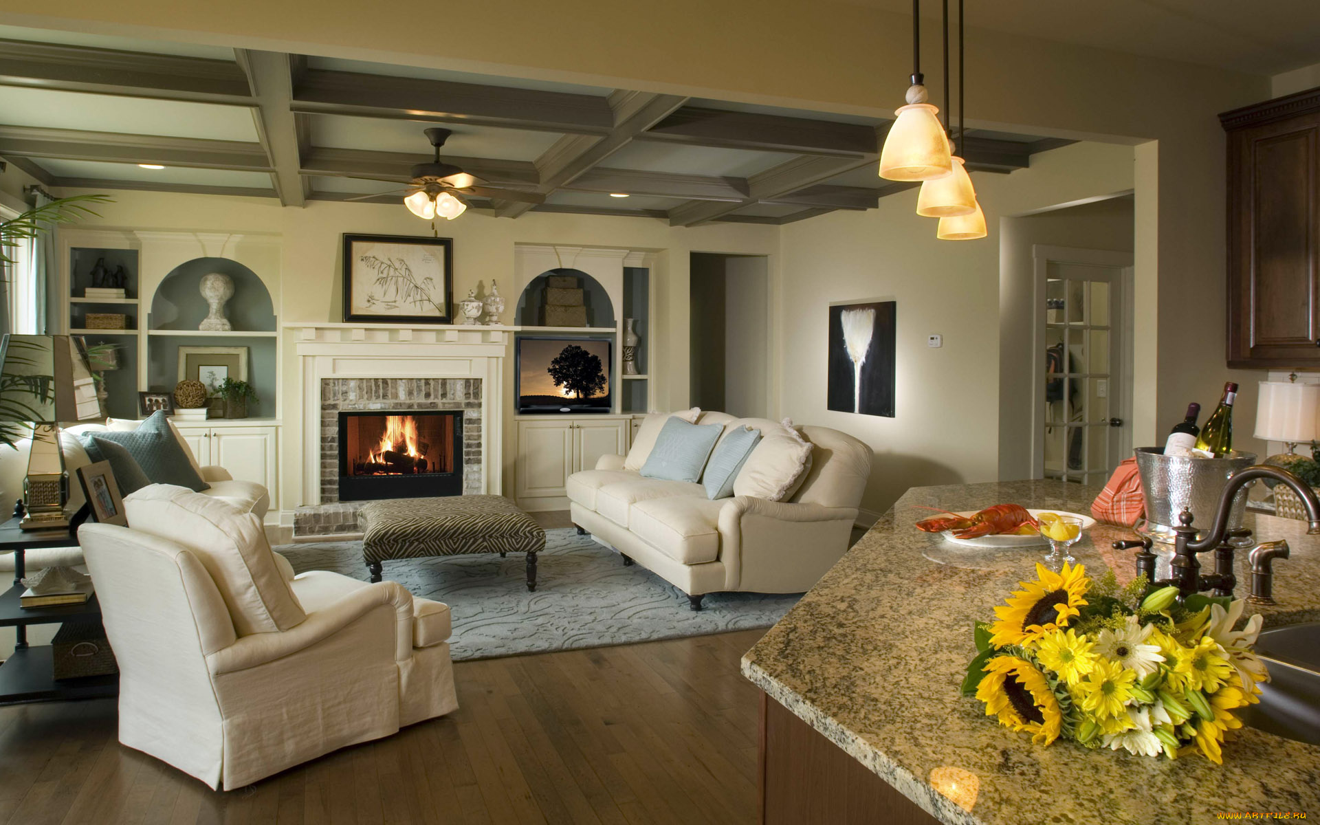 интерьер, гостиная