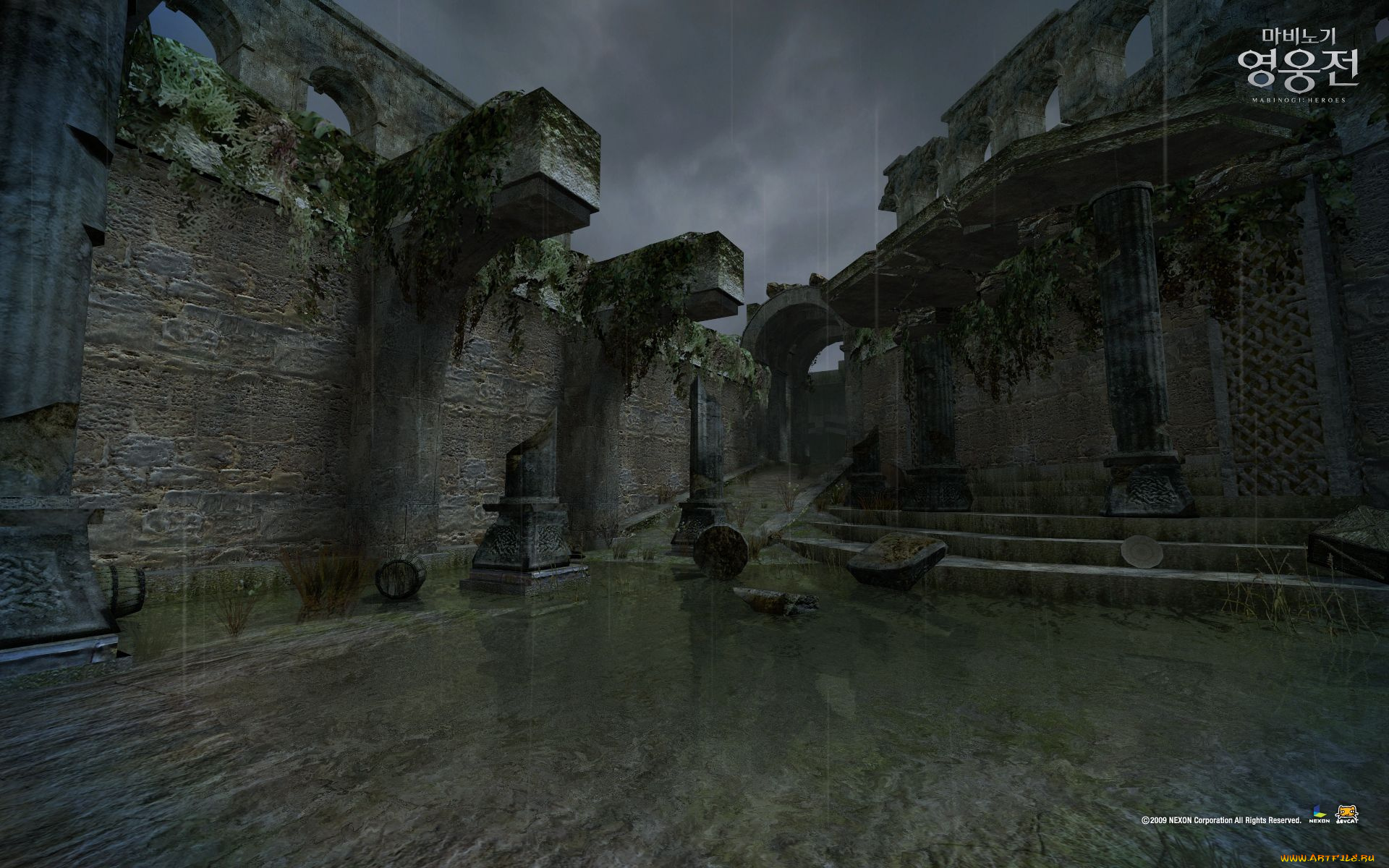 видео, игры, vindictus, стены, развалины