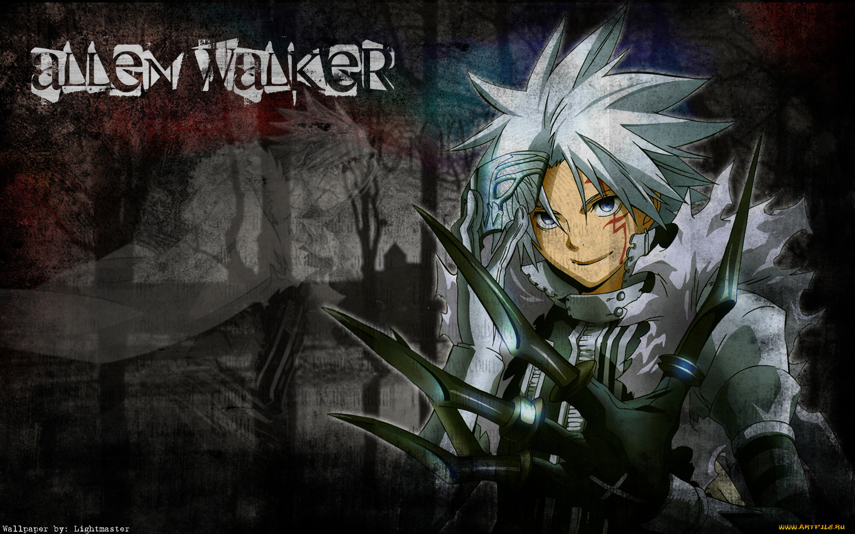 аниме, gray, man, allen, аллен