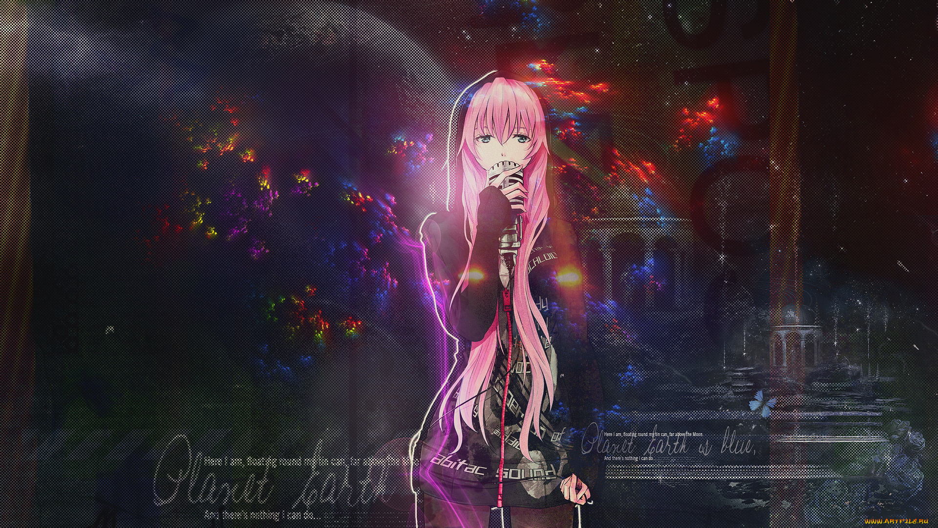 аниме, vocaloid, девушка