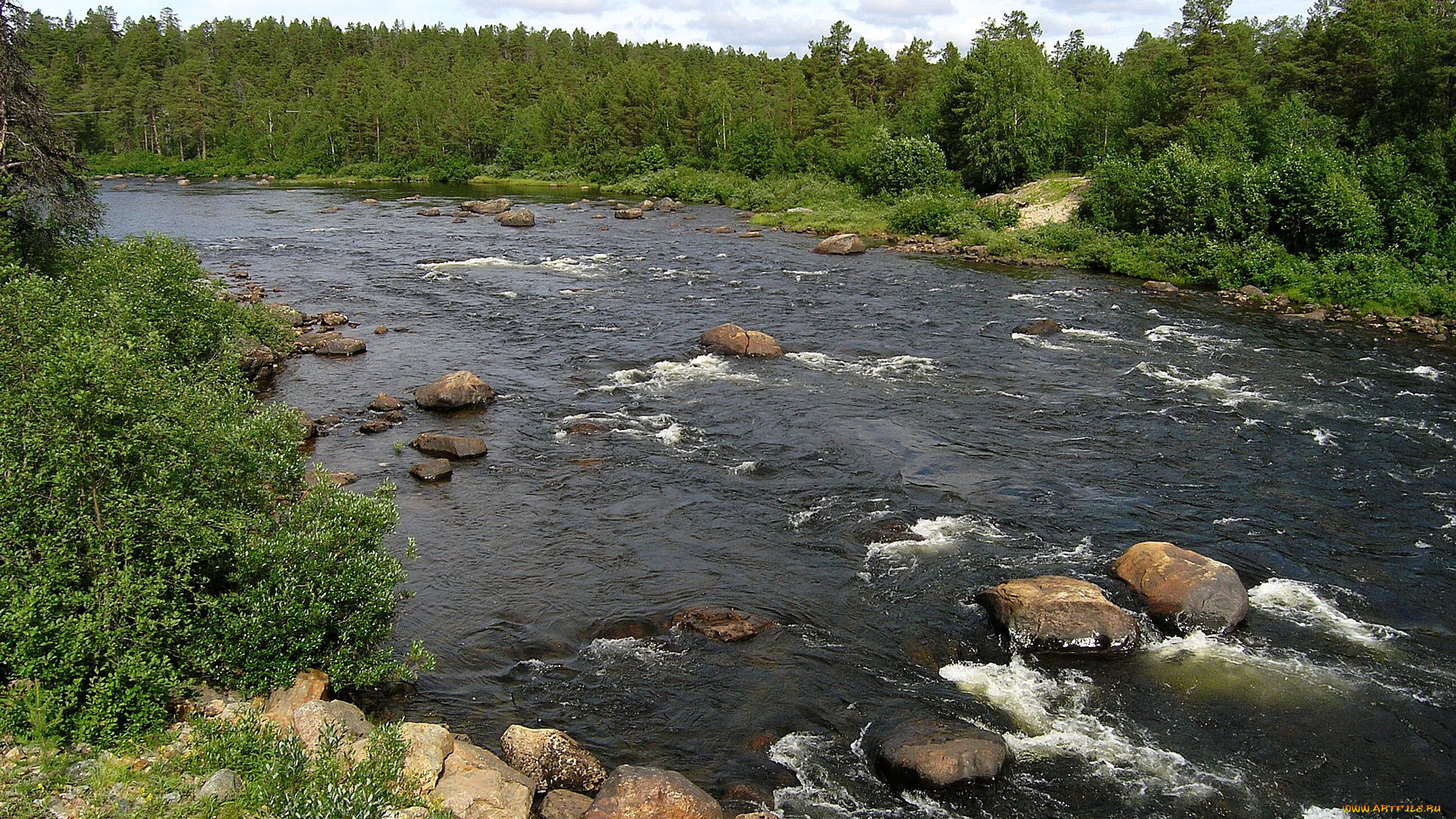 финляндия, природа, реки, озера, река