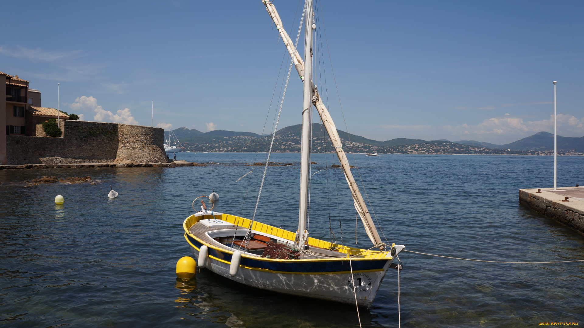 корабли, лодки, шлюпки, лодка, море, сен-тропе