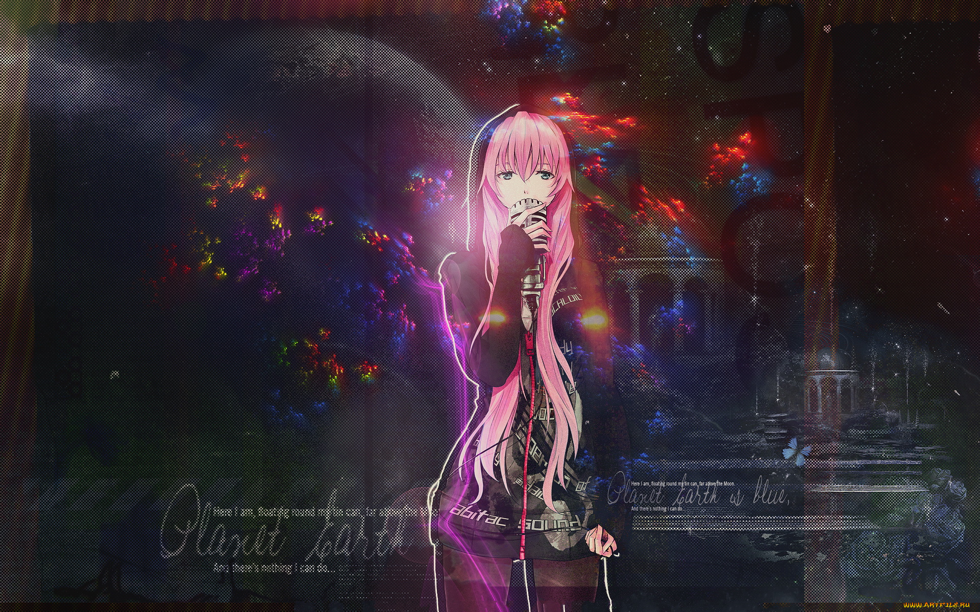 аниме, vocaloid, девушка