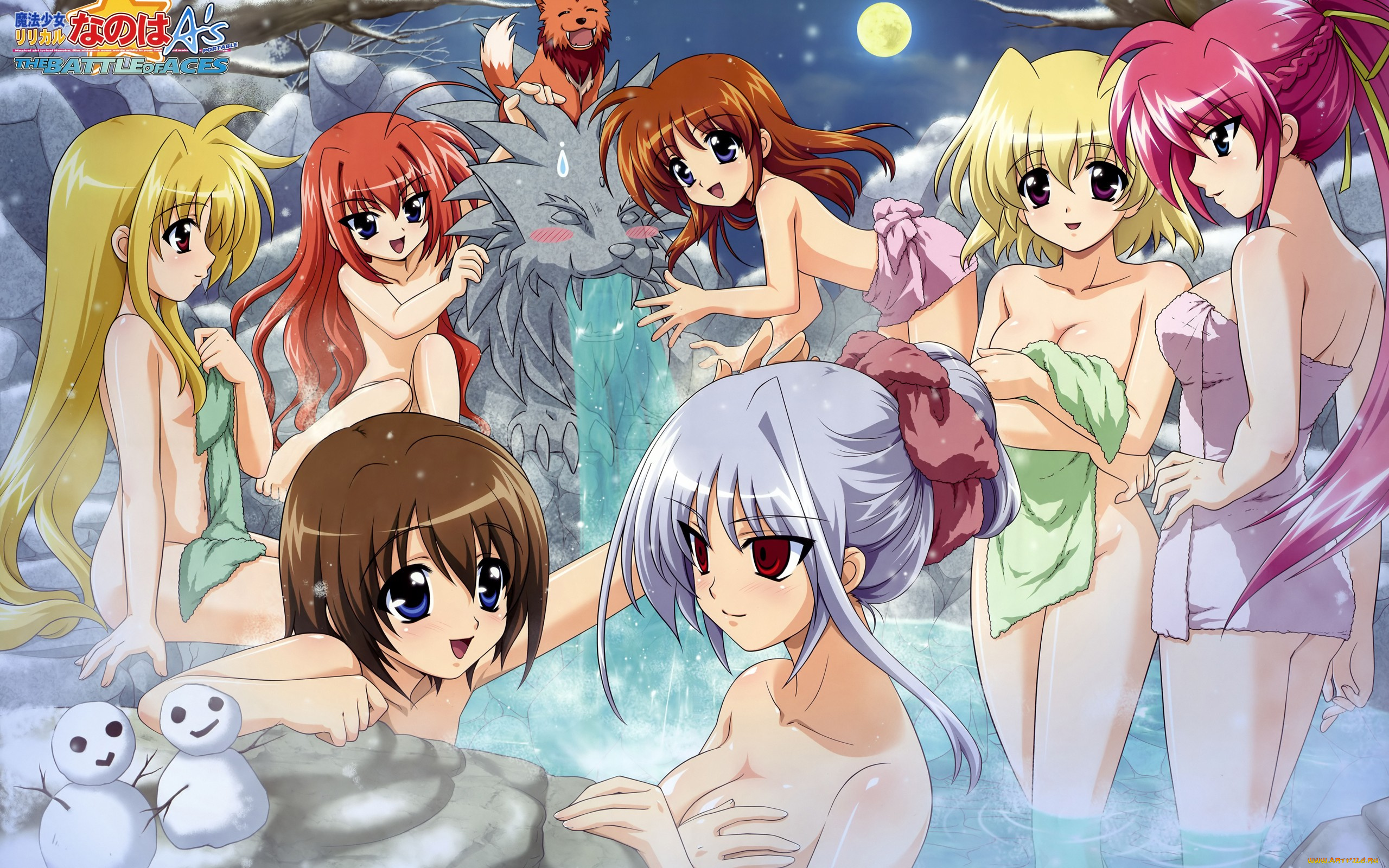 mahou, shoujo, lyrical, nanoha, аниме