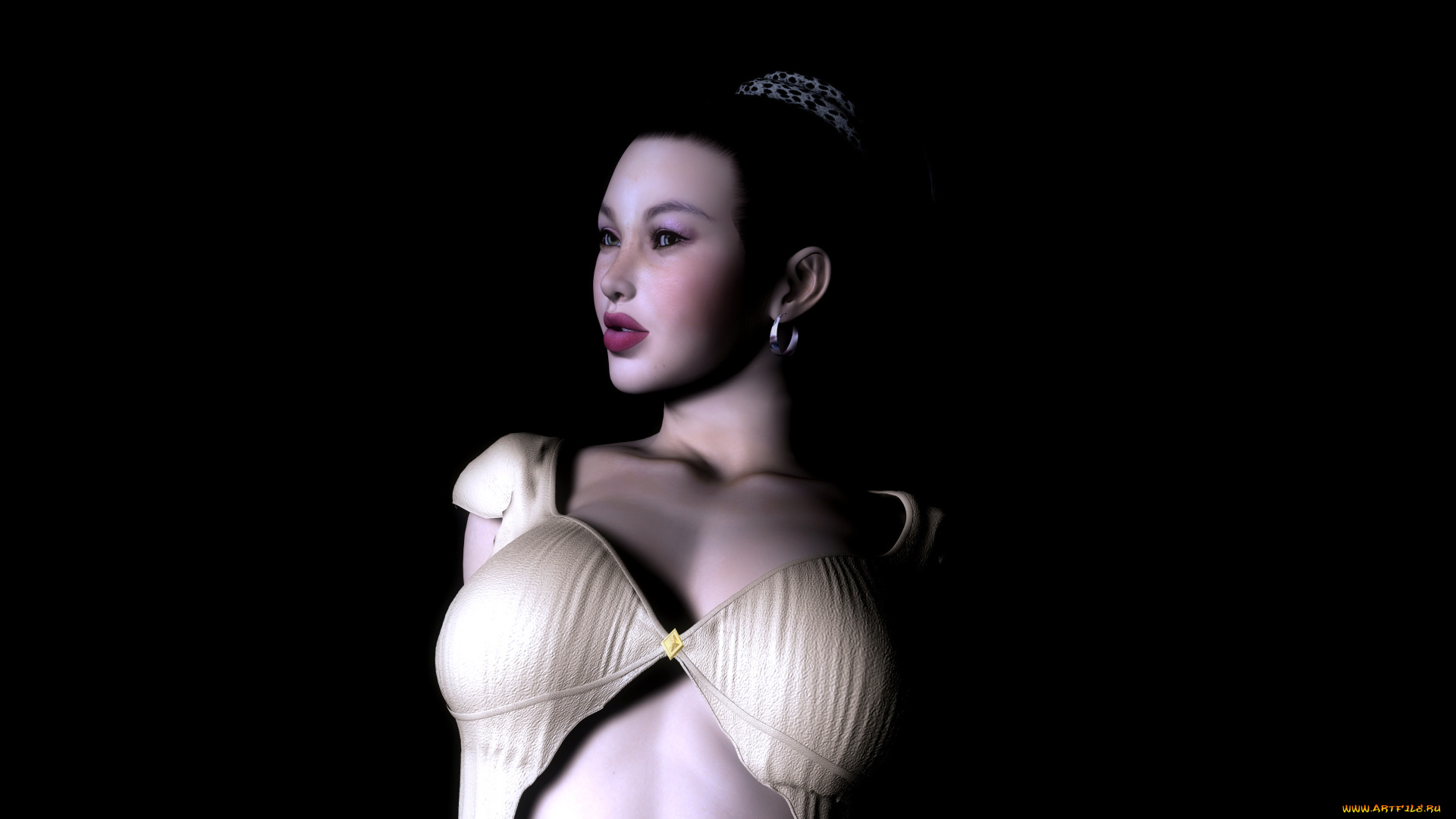 3д, графика, people, люди, девушка, взгляд