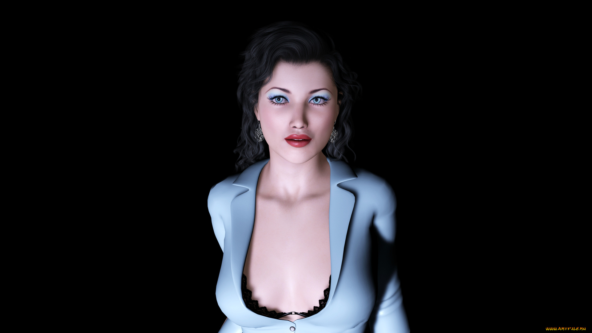 3д, графика, people, люди, взгляд, девушка