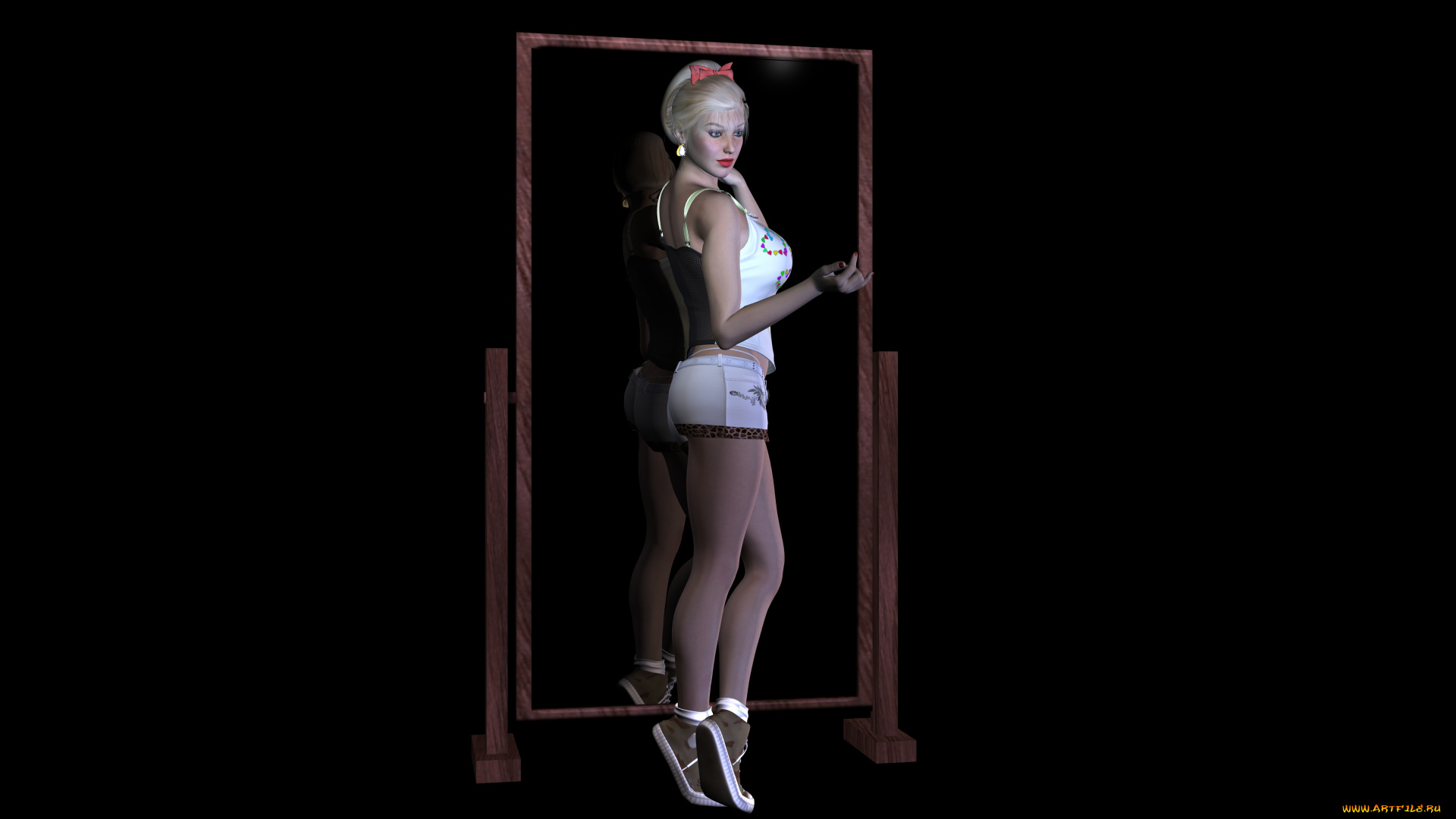 3д, графика, people, люди, взгляд, девушка