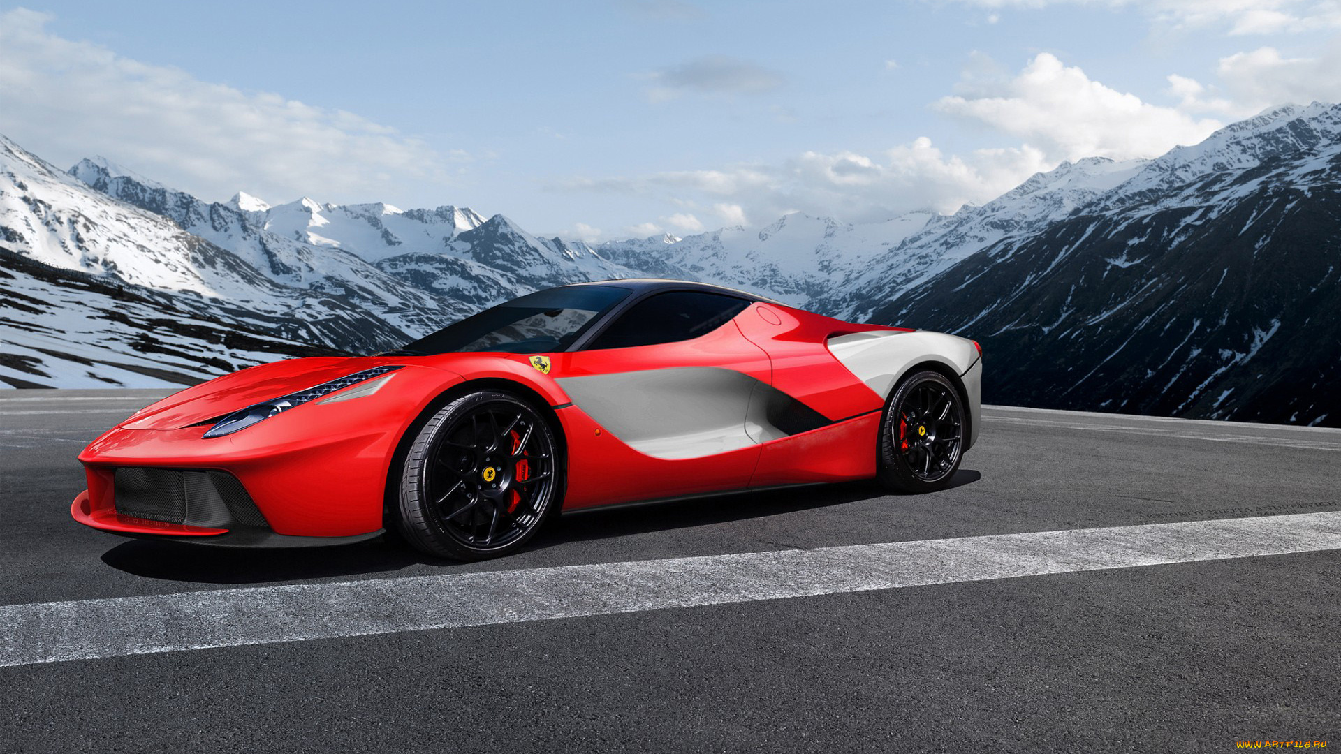 автомобили, ferrari, красный