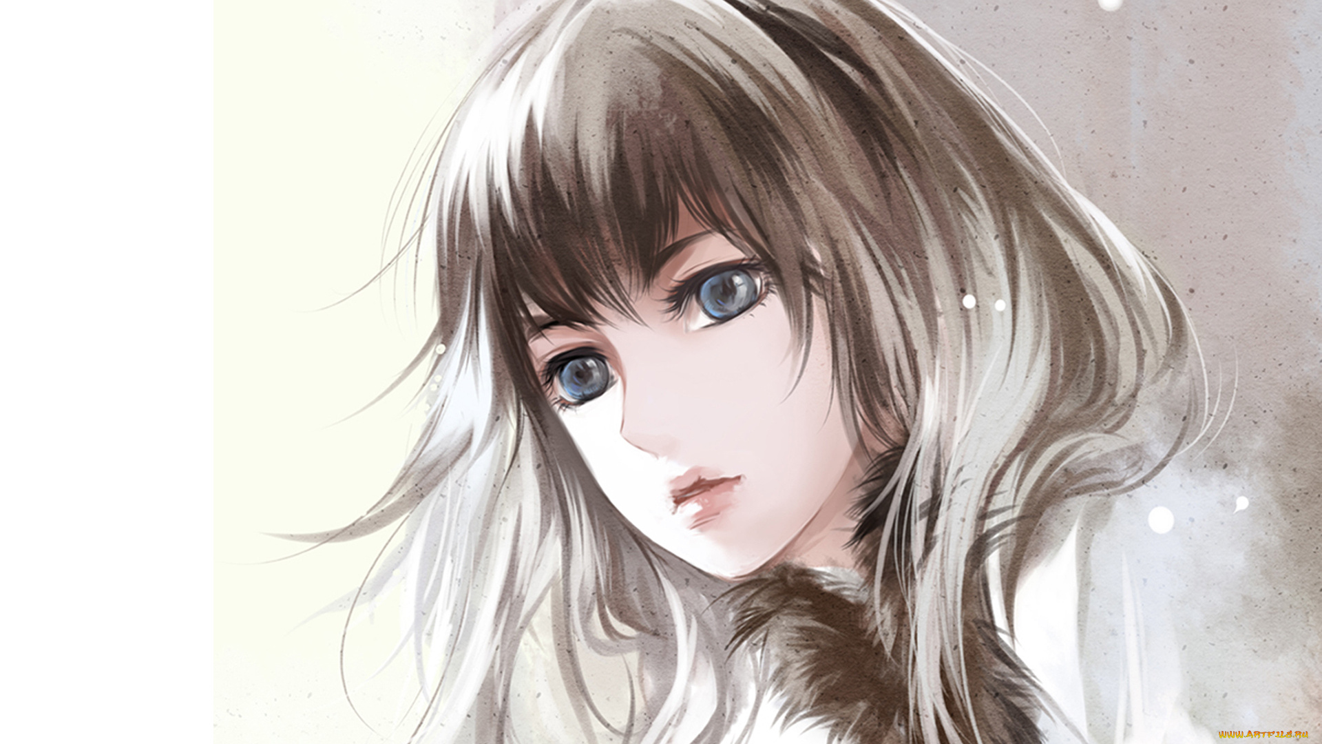 рисованные, люди, девушка, лицо