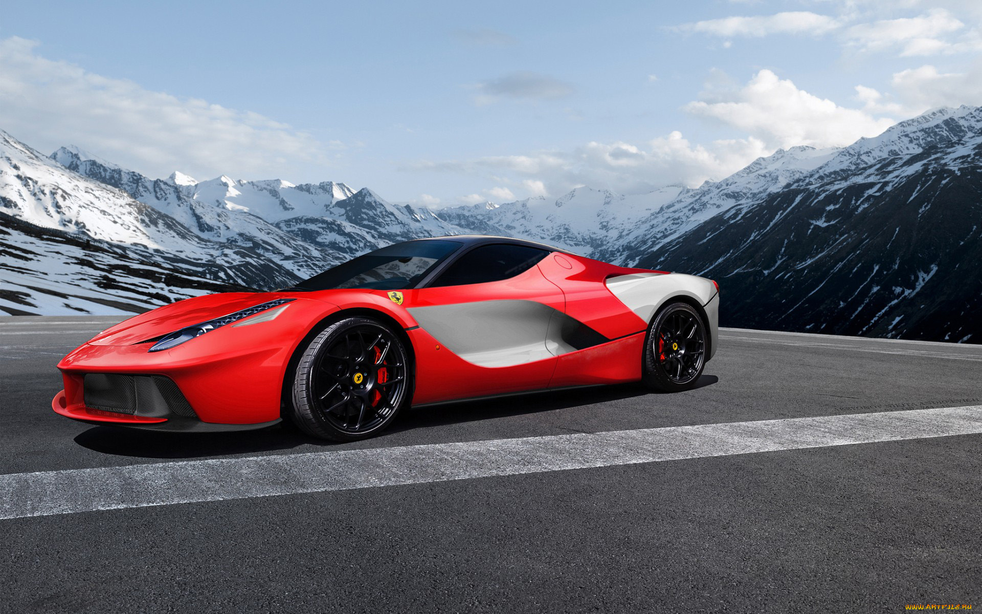 автомобили, ferrari, красный