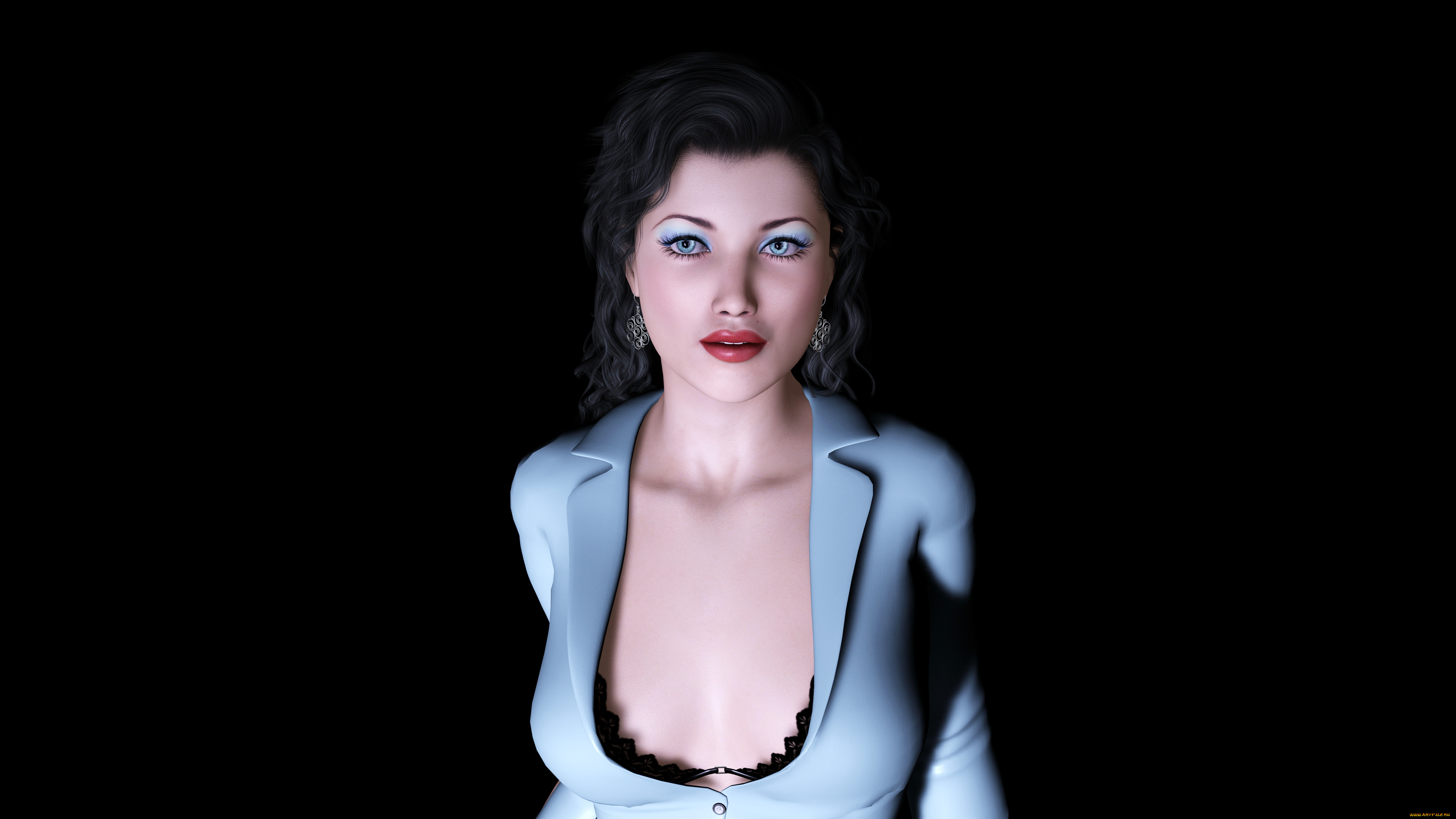 3д, графика, people, люди, взгляд, девушка