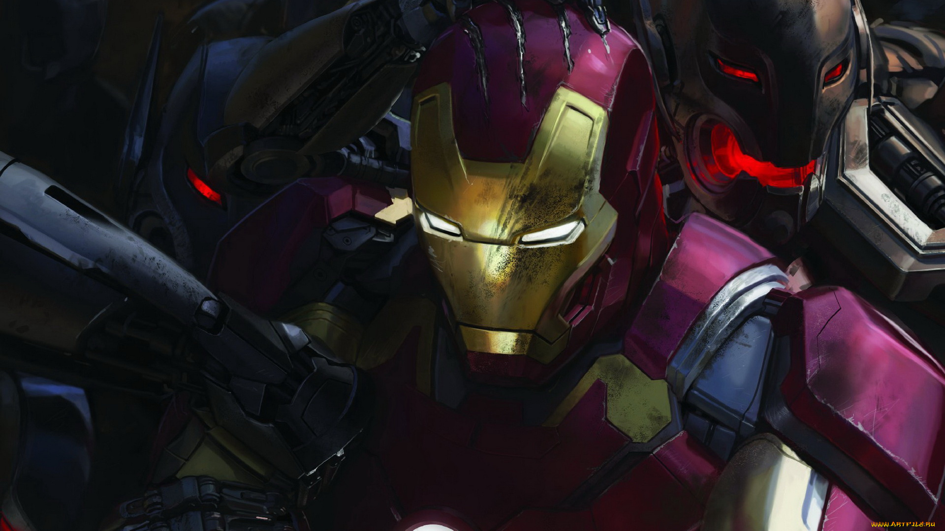 avengers, , age, of, ultron, рисованные, кино, робот