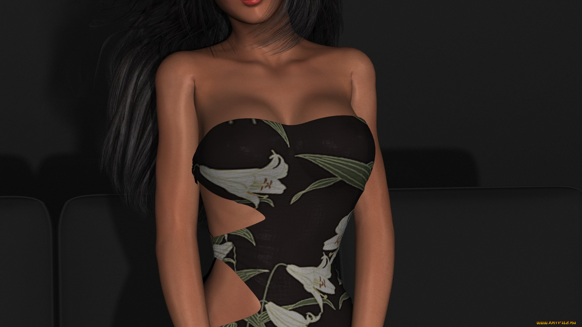 josie, 3д, графика, люди, , people, взгляд, девушка