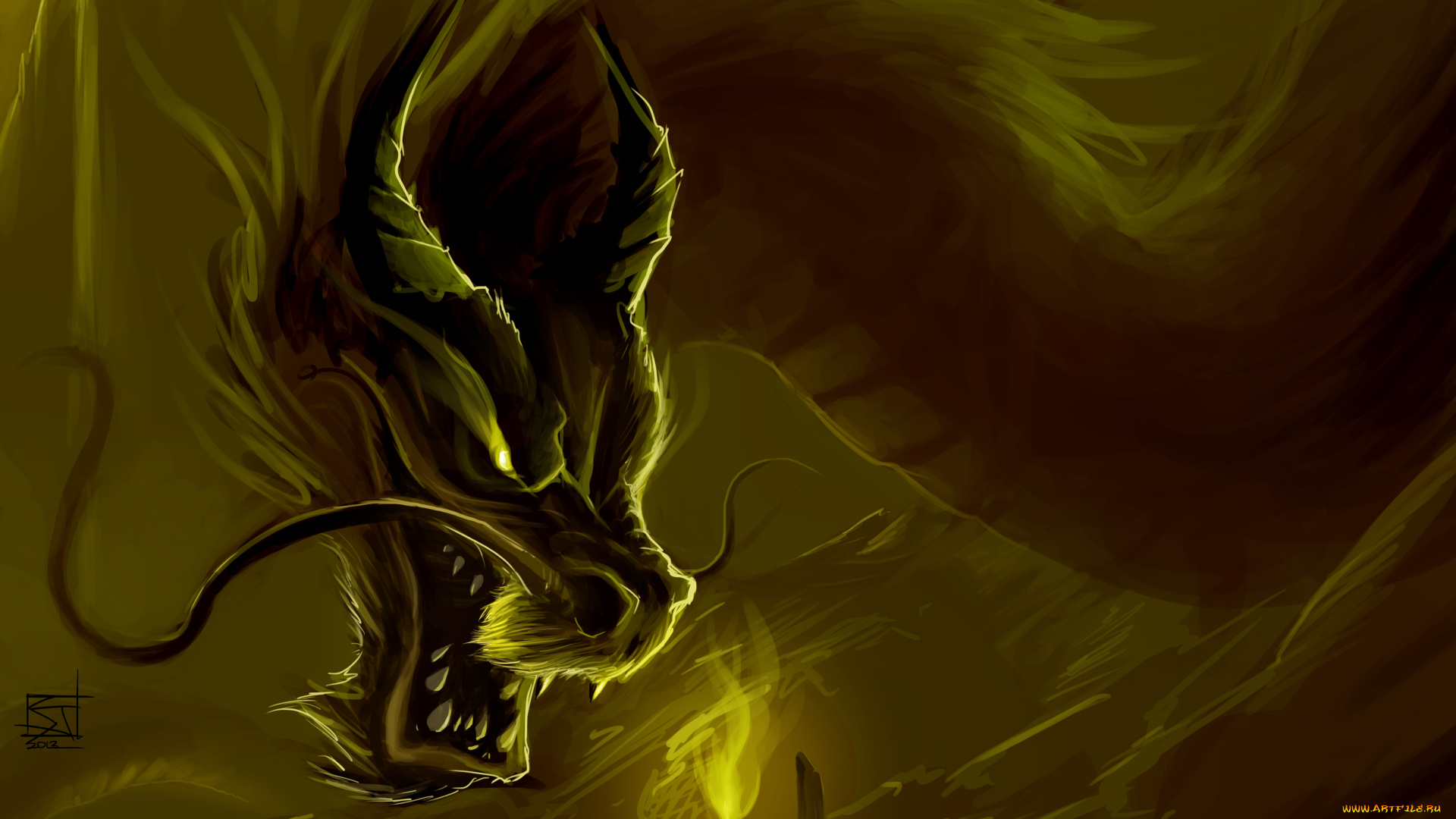 рисованные, животные, , сказочные, , мифические, дракон