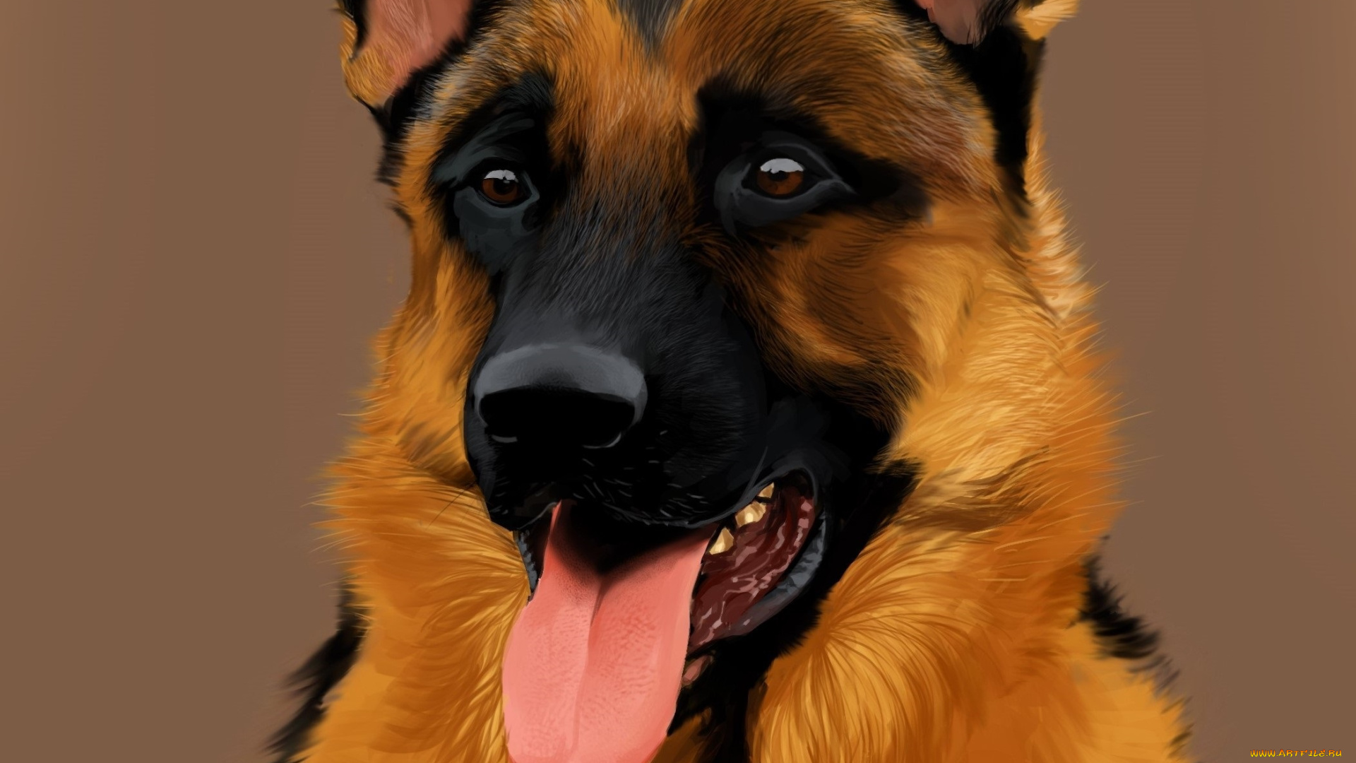 рисованные, животные, , собаки, язык, пасть