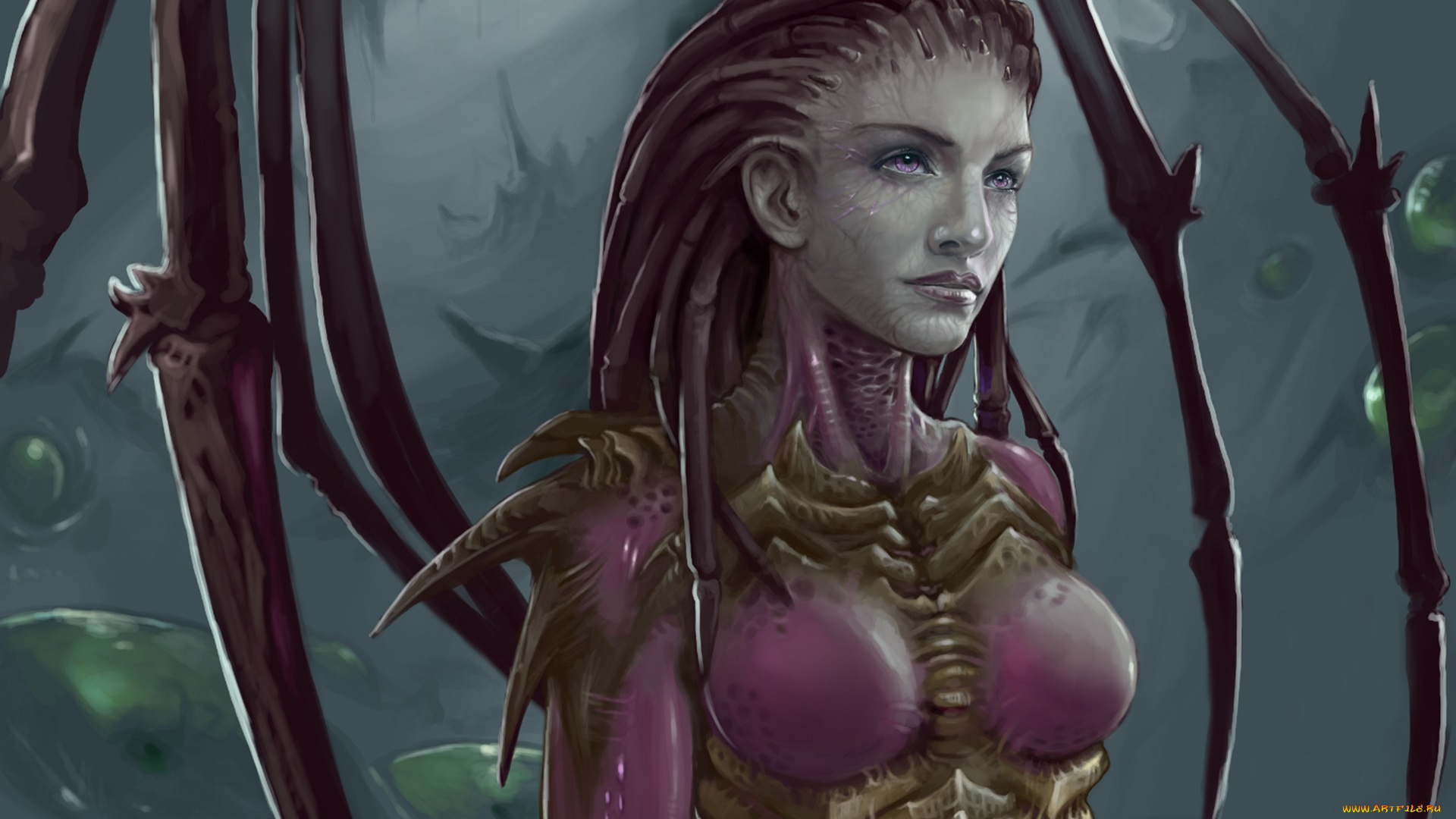 starcraft, фэнтези, существа, sarah, kerrigan